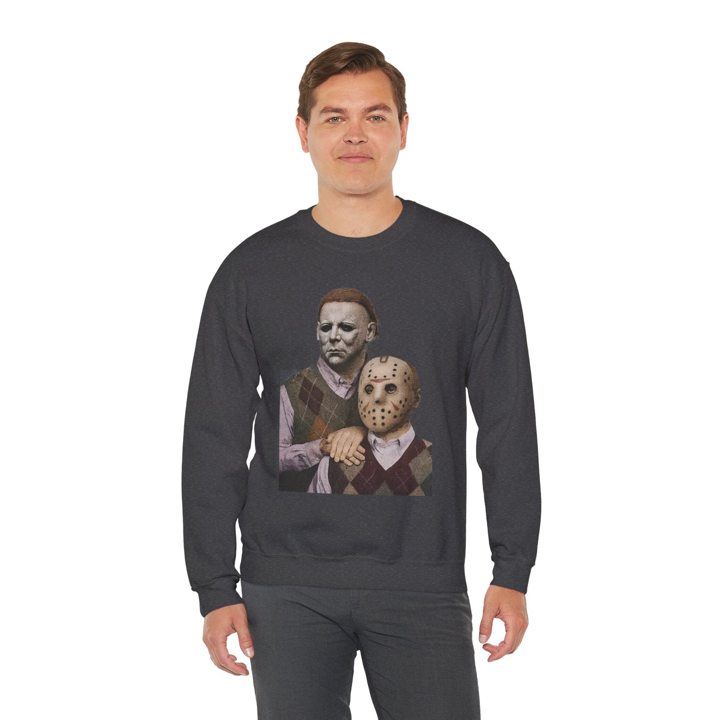 Horror Movie Sweatshirt: Scary Crewneck for Halloween, Cosplay, Horror Fans, Unisex Gift, Cozy Pullover