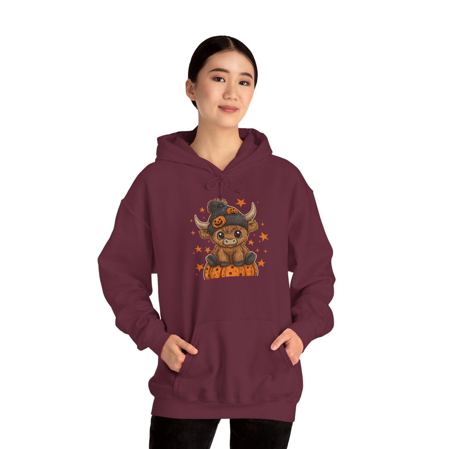 Cute Halloween Hoodie with Pumpkin Design, Fall Fashion, Costume Party Hoodie, Gift for Halloween Lovers, Unisex Fall Apparel