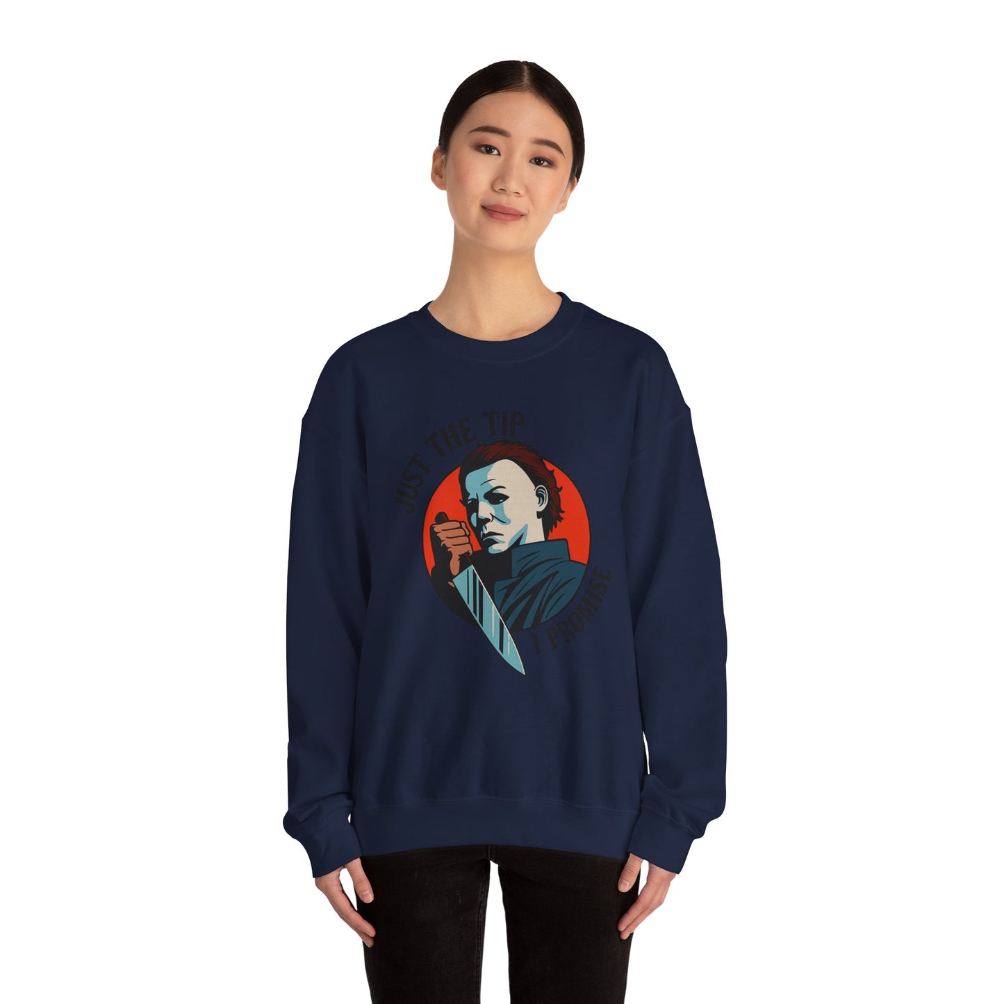Spooky Humor Crewneck Sweatshirt | Funny Fall Fashion, Halloween Gift, Cozy Sweatshirt, Unisex Apparel, Casual Wear