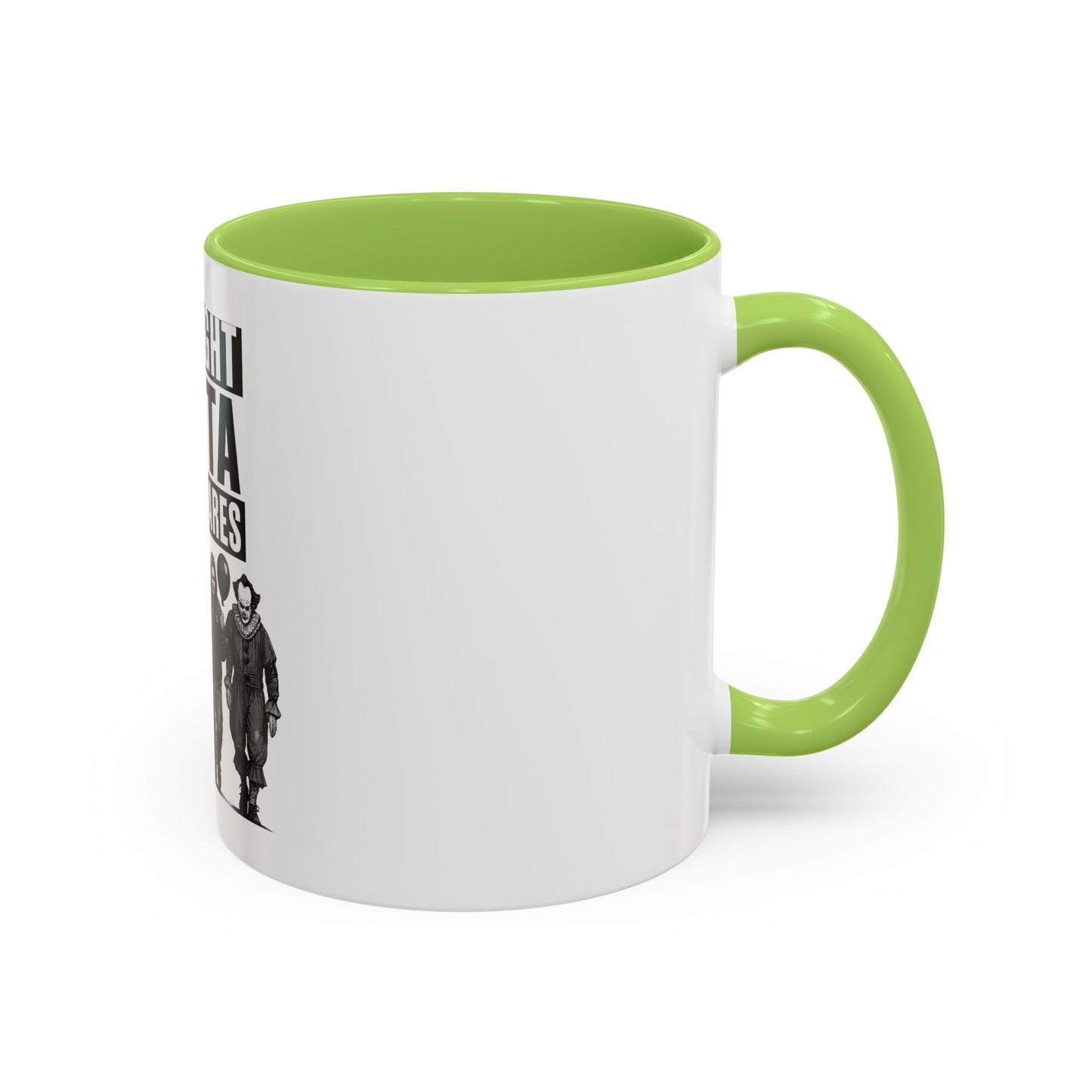 Straight Outta Nightmares Accent Coffee Mug | Spooky Mug, Horror Coffee Cup, Unique Gift for Halloween, Funware, Collectible Tea Mug