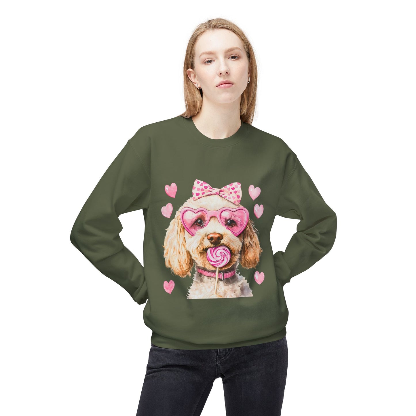 Valentines Unisex Midweight Softstyle Fleece Crewneck Sweatshirt