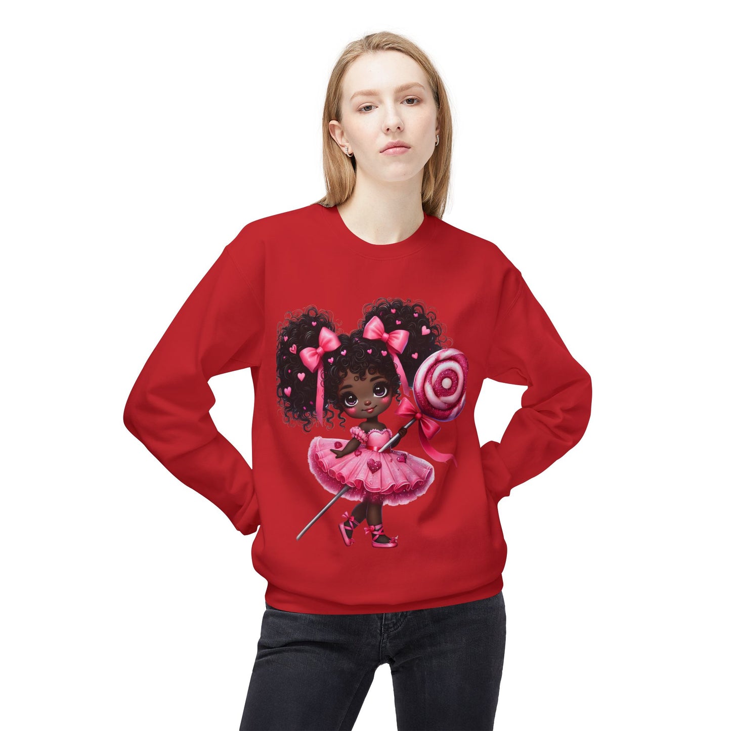 Valentines Unisex Midweight Softstyle Fleece Crewneck Sweatshirt