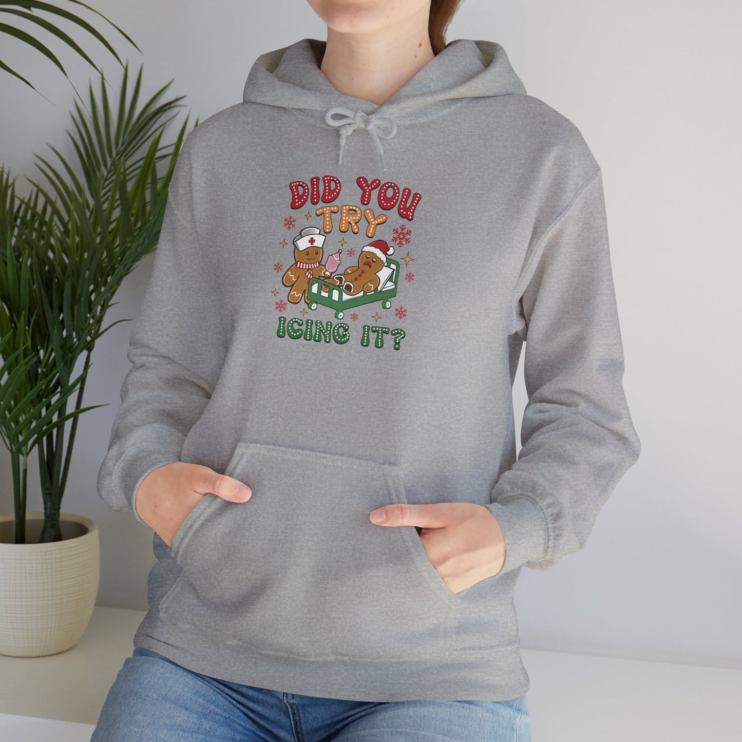 Funny Holiday Sweatshirt, Unisex Hoodie, Christmas Gift, Cozy Winter Apparel, Cute Sweatshirt for Friends, Comfortable Lounge Wear