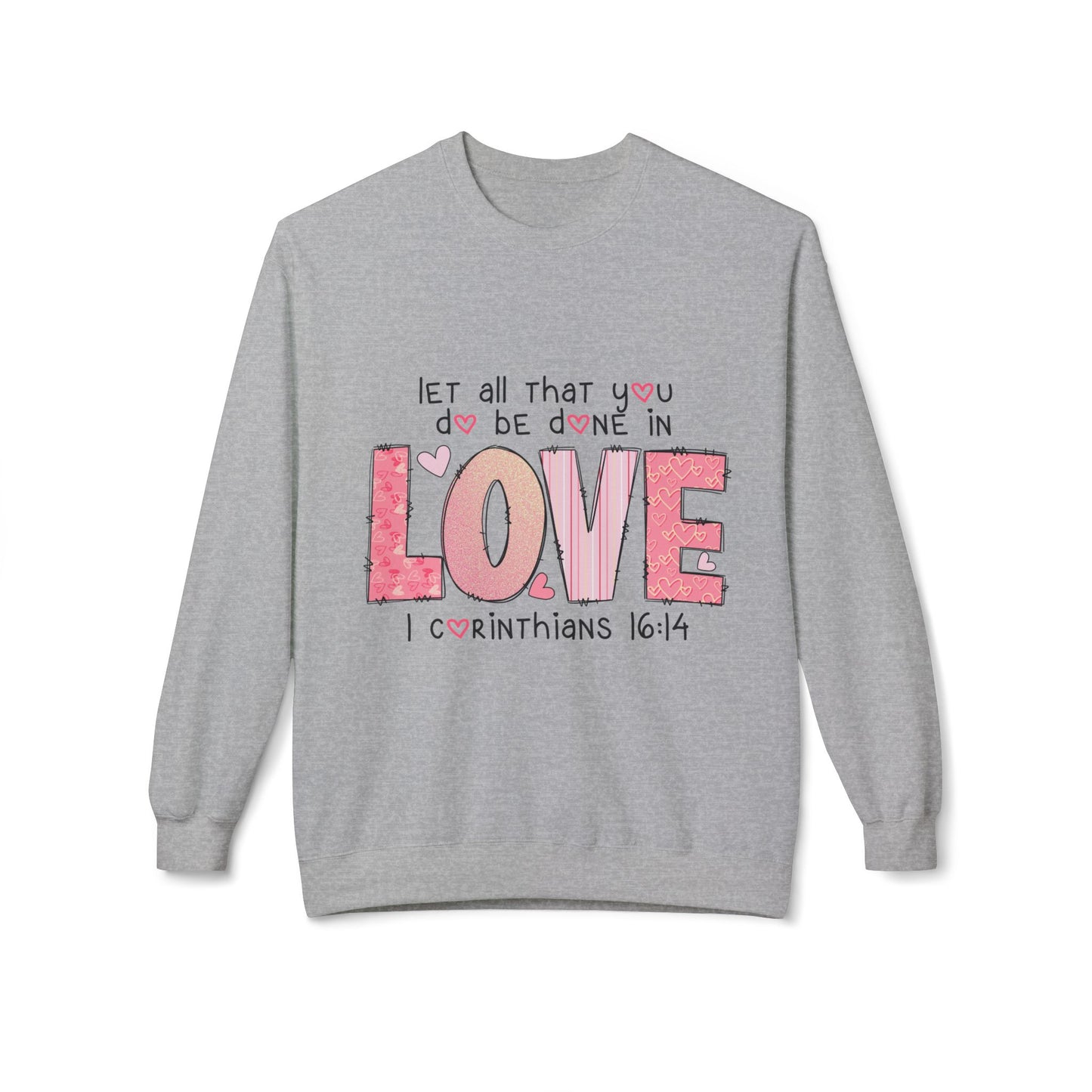 Valentines Unisex Midweight Softstyle Fleece Crewneck Sweatshirt