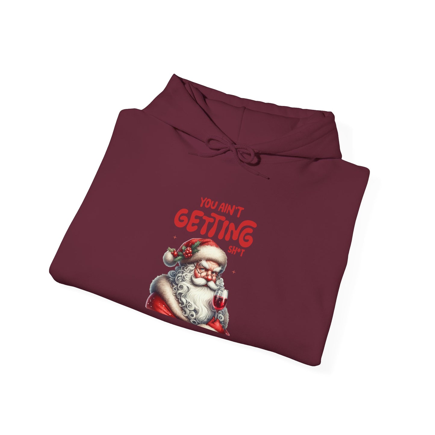 Santa Humor Sweatshirt, Holiday Gift, Funny Christmas Hoodie, Unisex Cozy Apparel, Winter Style, Christmas Apparel