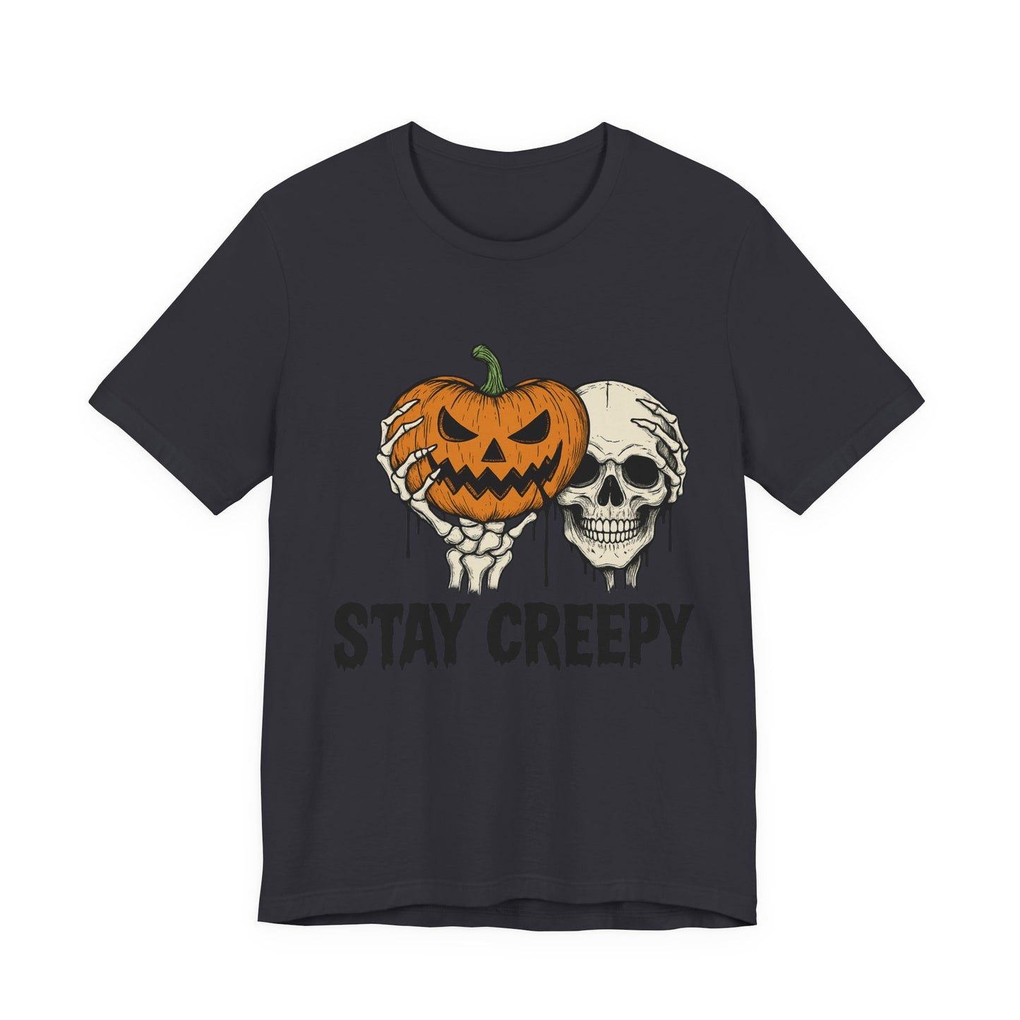 Halloween Graphic Tee - Stay Creepy Unisex Shirt, Fall Fashion, Spooky Halloween Apparel, Casual Wear, Gift for Halloween Lovers