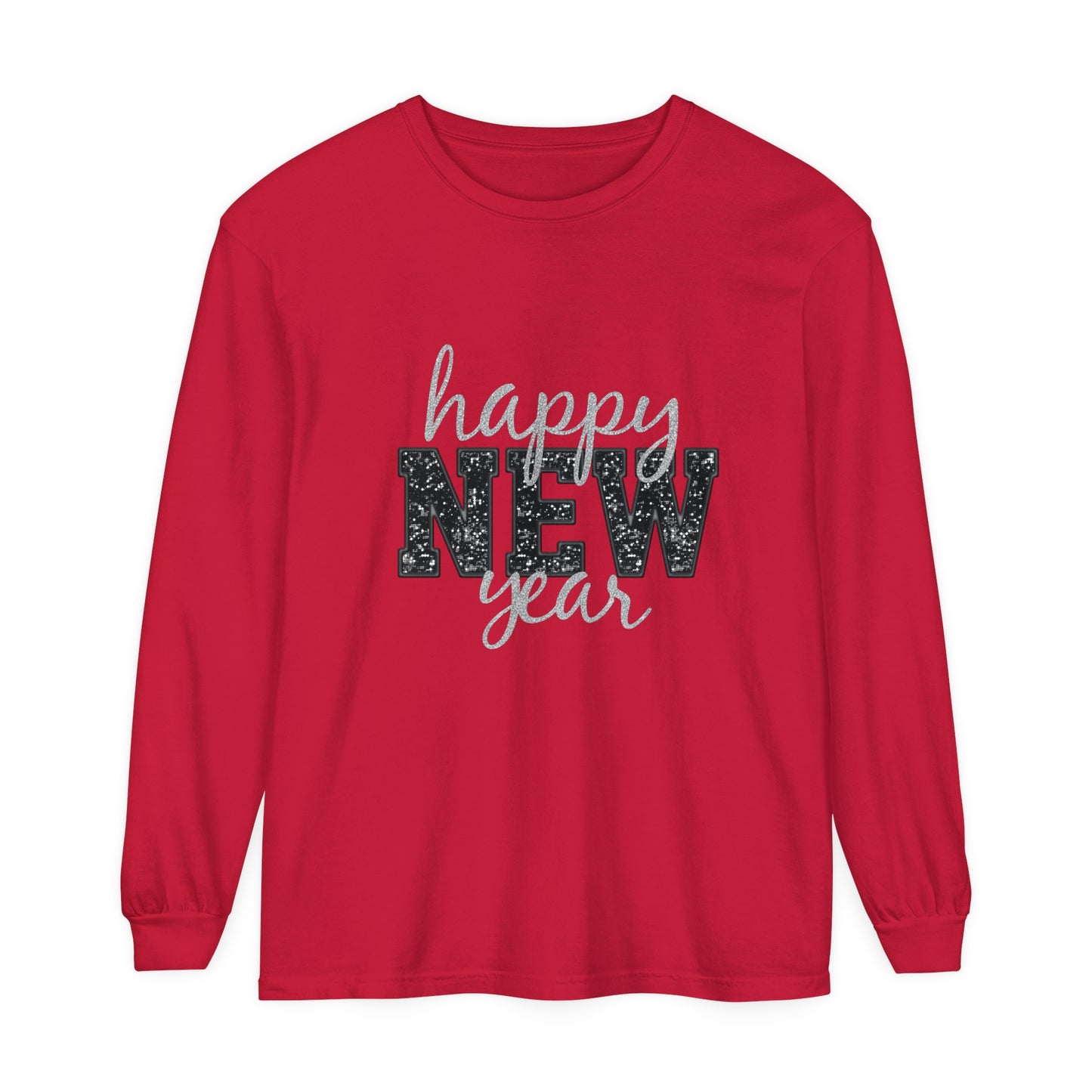 New Year Unisex Garment-dyed Long Sleeve T-Shirt