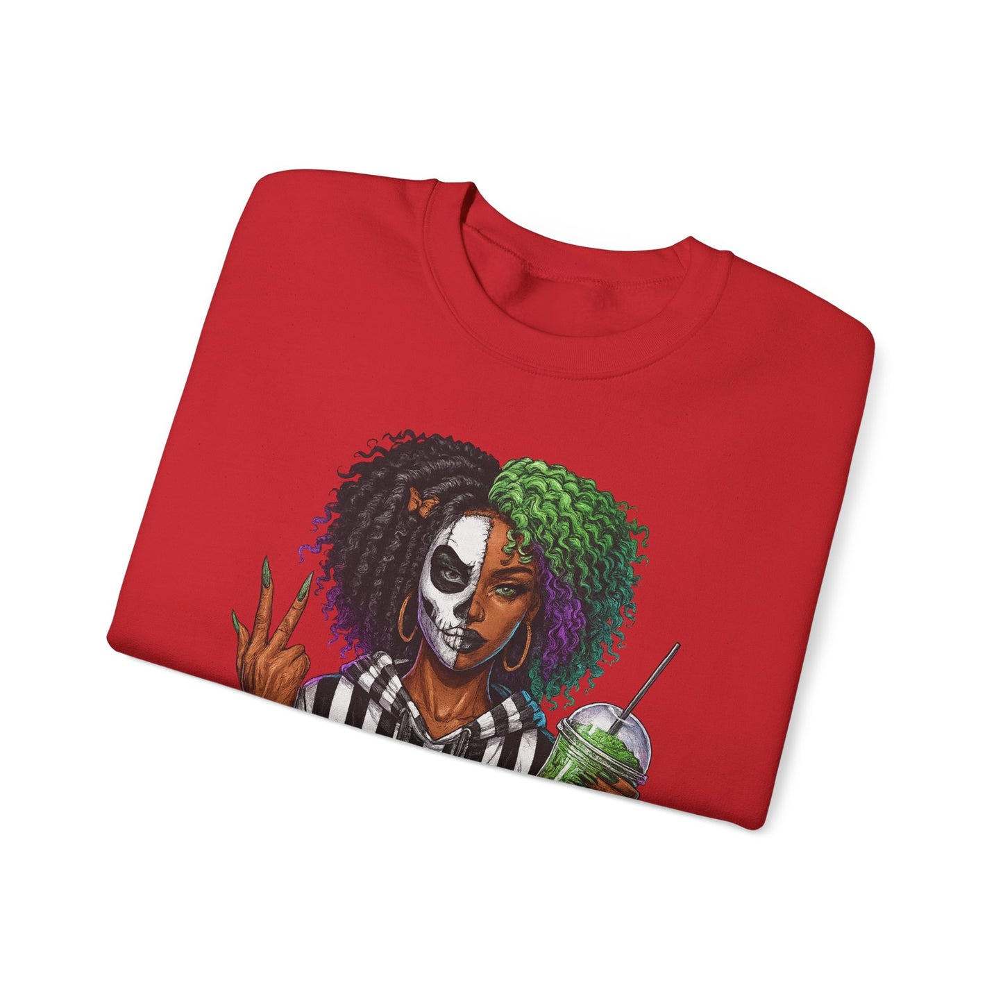 Vibrant Graphic Sweatshirt - Perfect for Creative Souls | Comfy Crewneck | Gift for Moms, Halloween, Trendy Outfits, Streetwear, Art Lovers