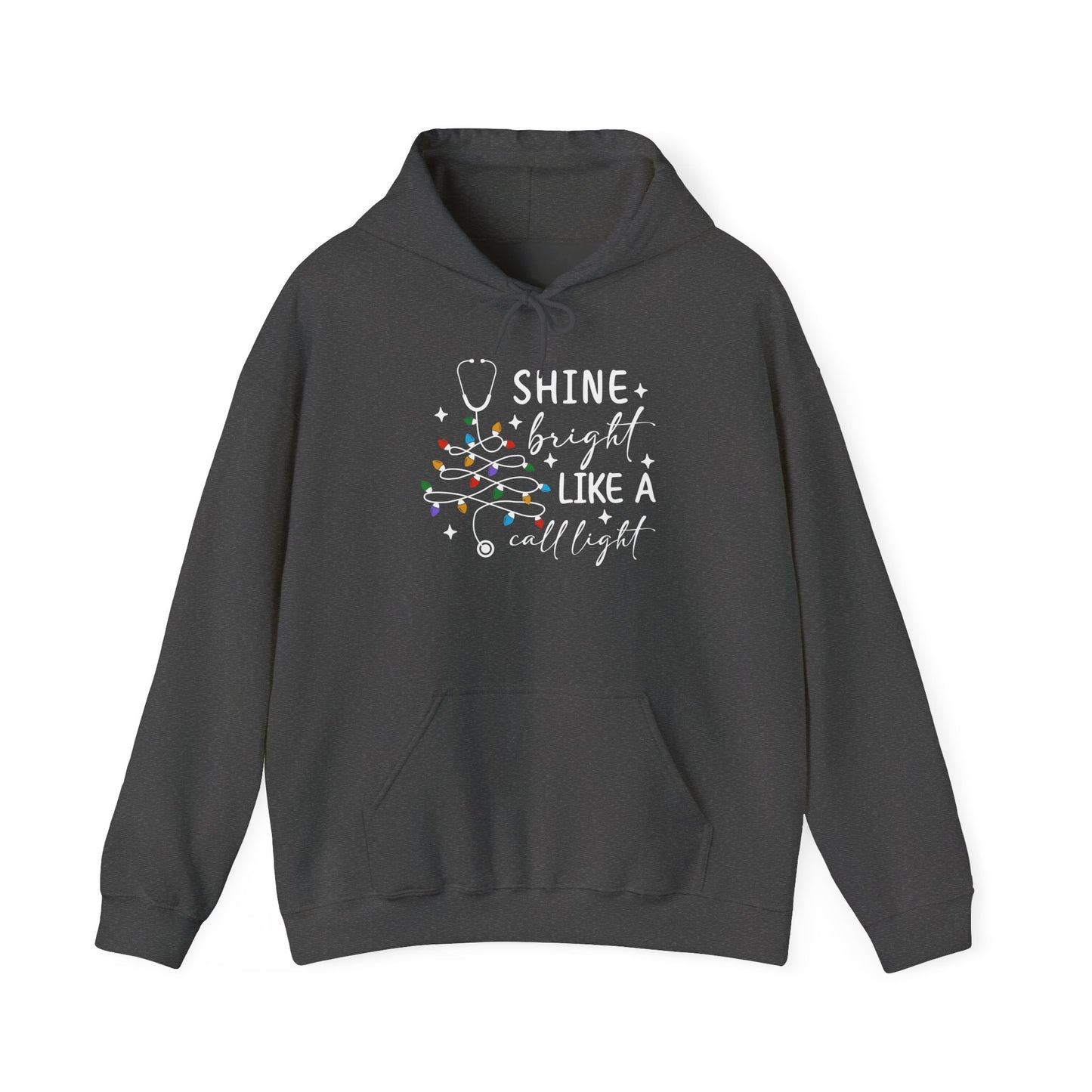 Christmas Light Hoodie, Cozy Holiday Hoodie, Winter Gift, Unisex Pullover for Festive Celebrations, Shine Bright Like a Christmas Bulb