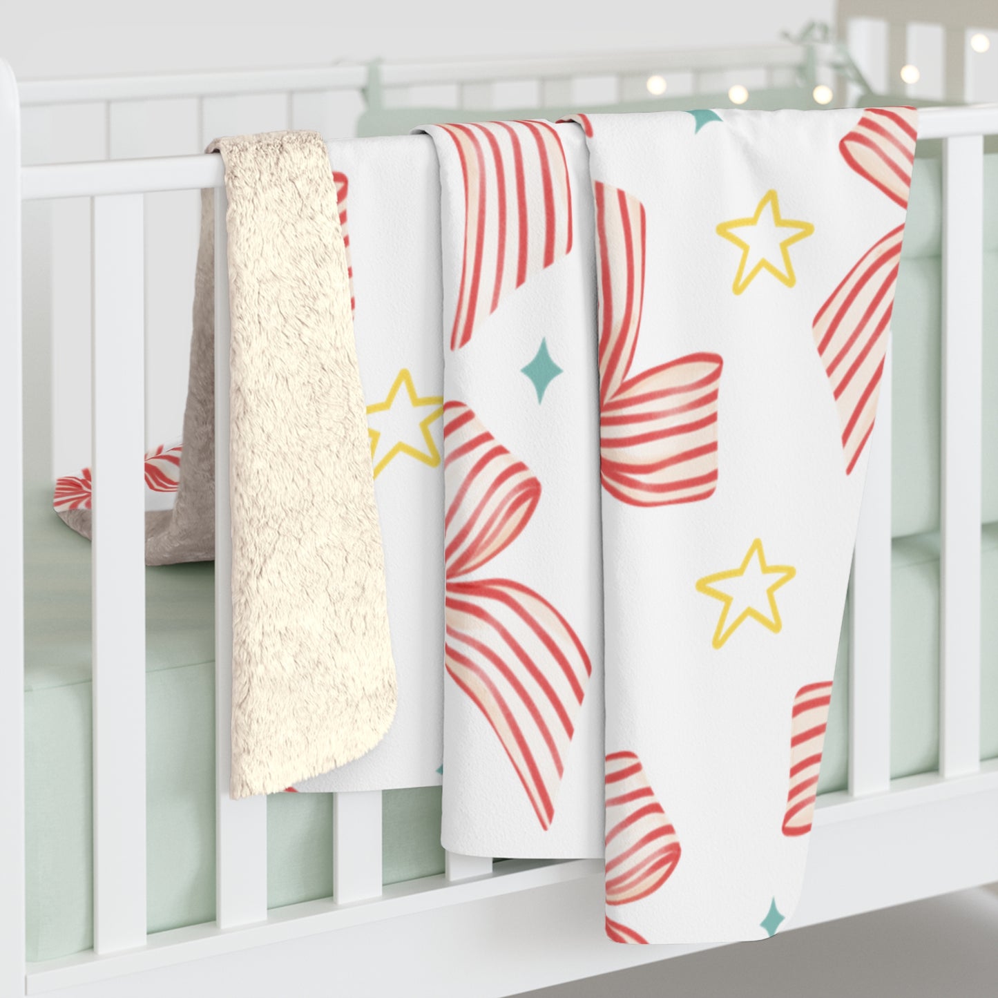 Christmas Bow Blanket