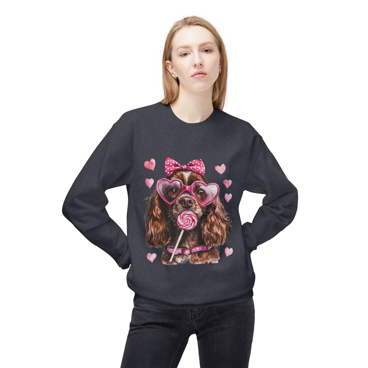 Valentines Unisex Midweight Softstyle Fleece Crewneck Sweatshirt