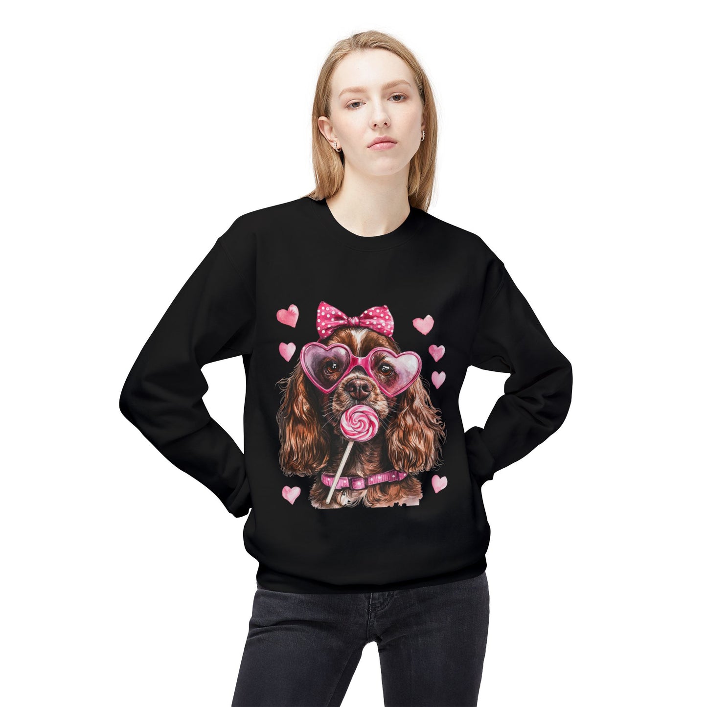 Valentines Unisex Midweight Softstyle Fleece Crewneck Sweatshirt