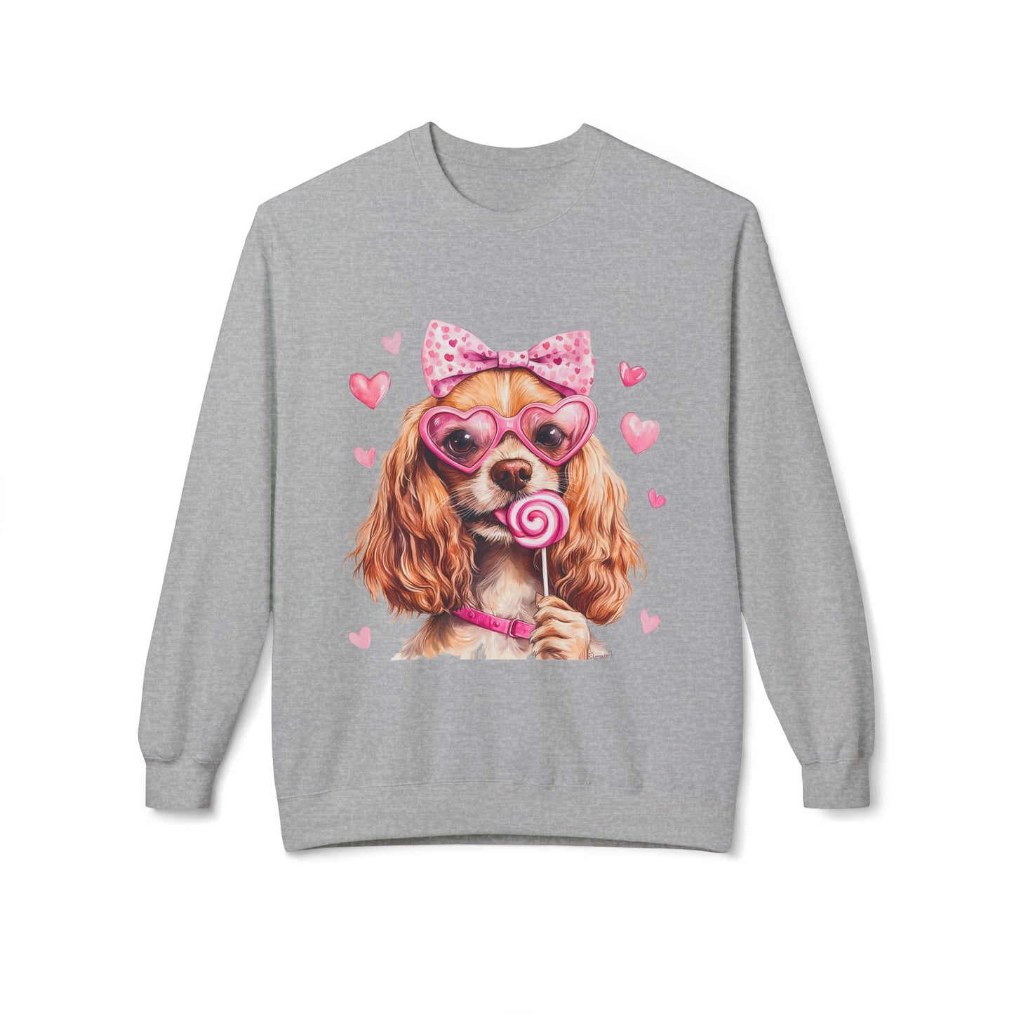Valentines Unisex Midweight Softstyle Fleece Crewneck Sweatshirt