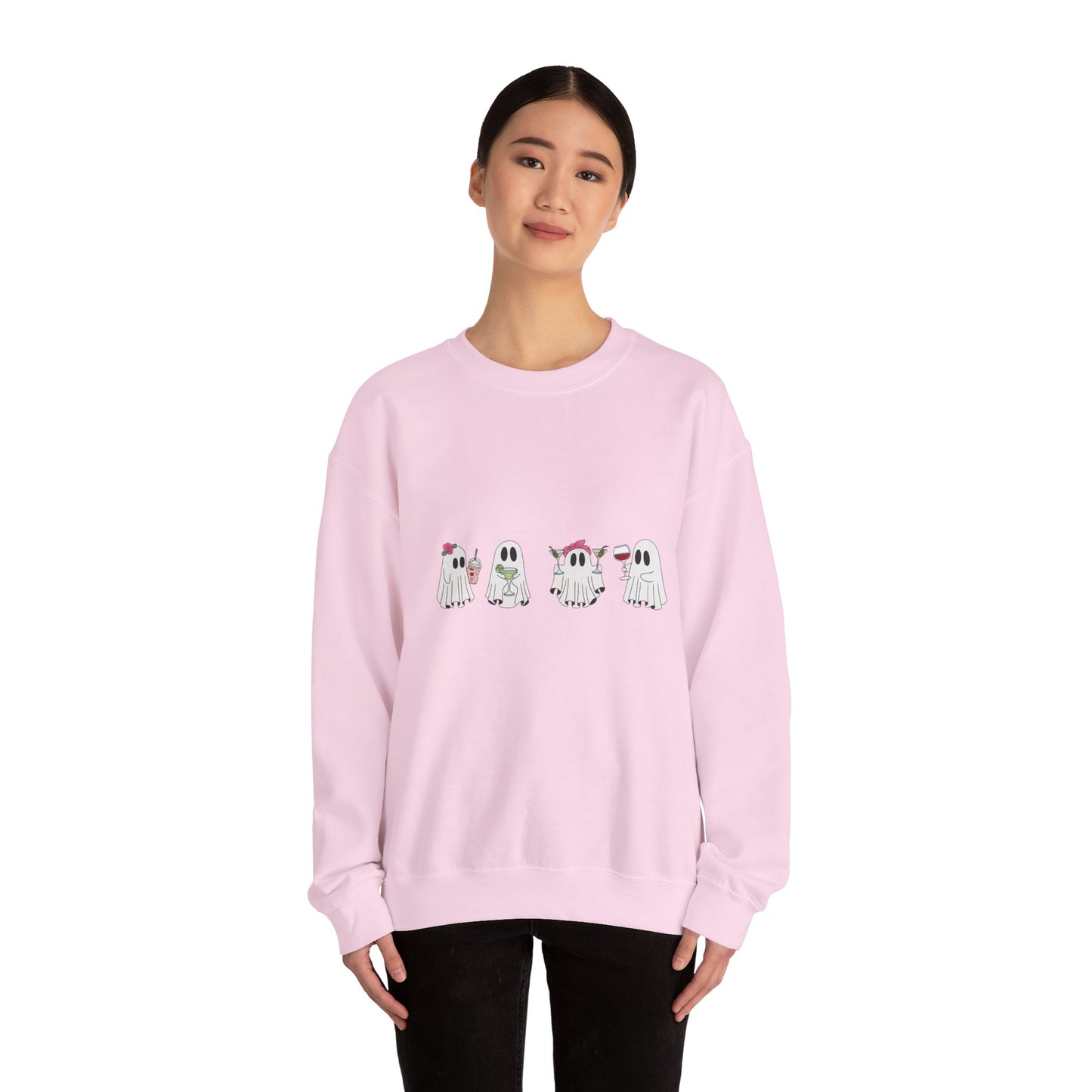 Ghostly Fun Unisex Sweatshirt - Cozy Halloween Apparel, Fall Fashion, Spooky Season Style, Gift for Ghost Lovers, Casual Comfort