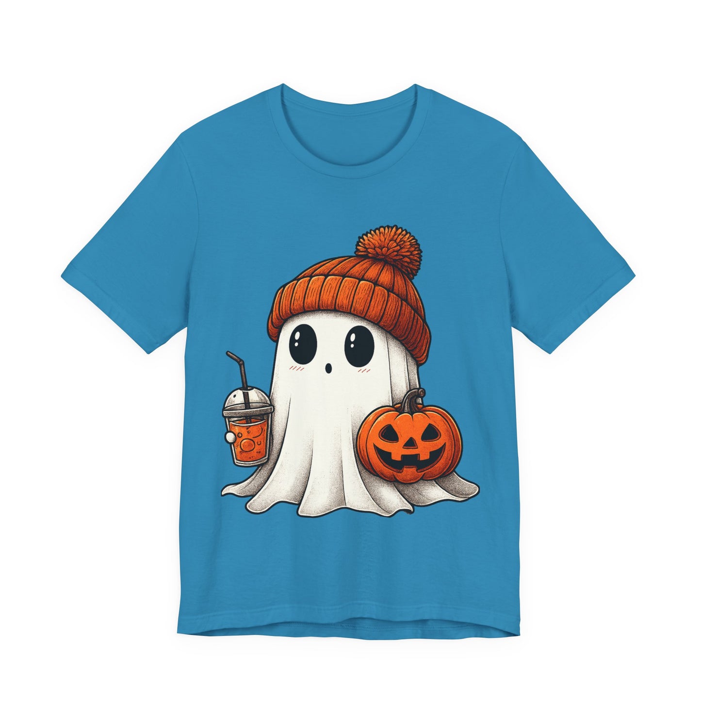 Halloween Ghost Unisex Tee, Spooky Shirt, Fall Fashion, Cute Ghost Shirt, Halloween Costume, Trick or Treat T-Shirt