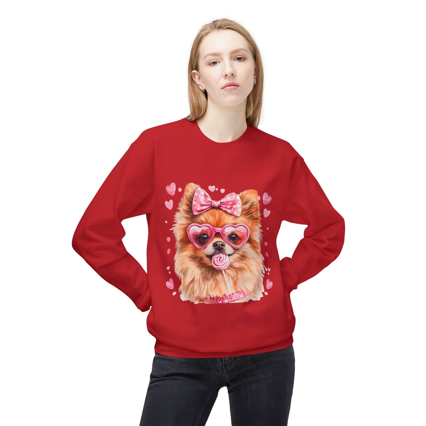 Valentines Unisex Midweight Softstyle Fleece Crewneck Sweatshirt