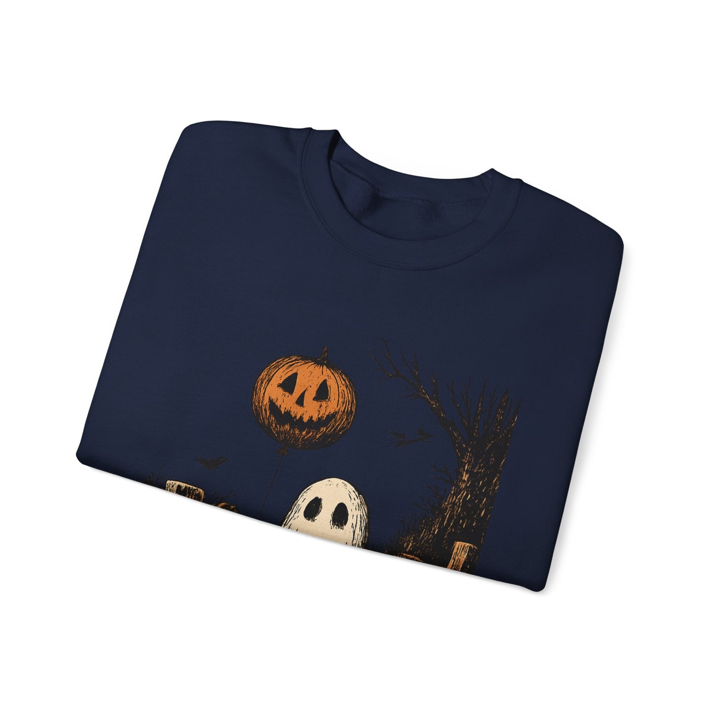 Halloween Ghost Crewneck Sweatshirt - Fall Fashion, Cozy Sweater, Spooky Style, Halloween Decor, Unique Gift