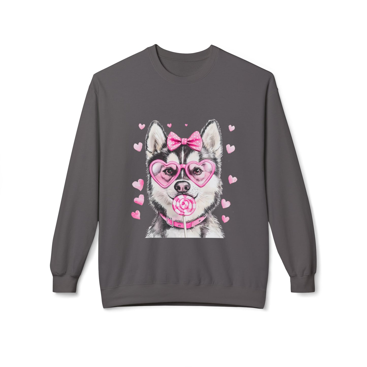 Valentines Unisex Midweight Soft style Fleece Crewneck Sweatshirt