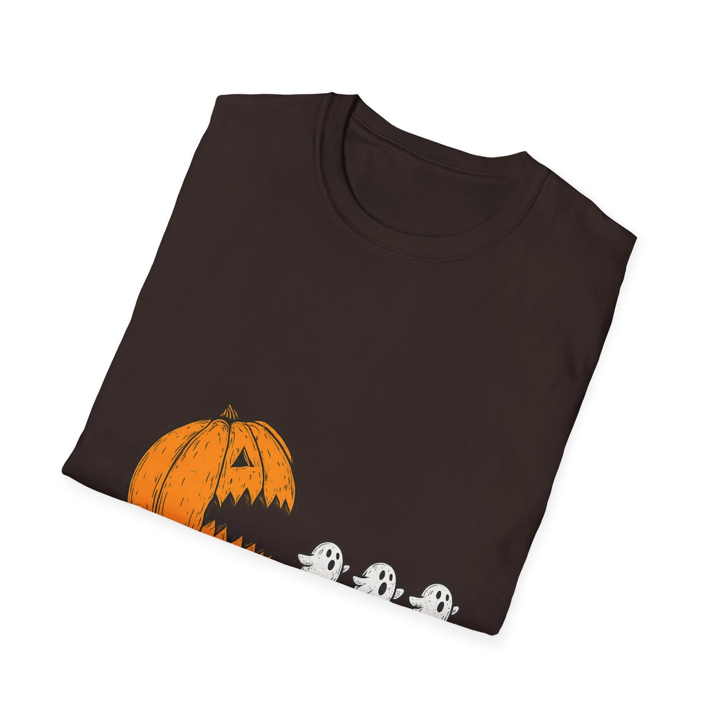 Halloween Ghost Pumpkin T-Shirt, Unisex Tee, Cute Halloween Shirt, Trick or Treat Apparel, Spooky Season Outfit