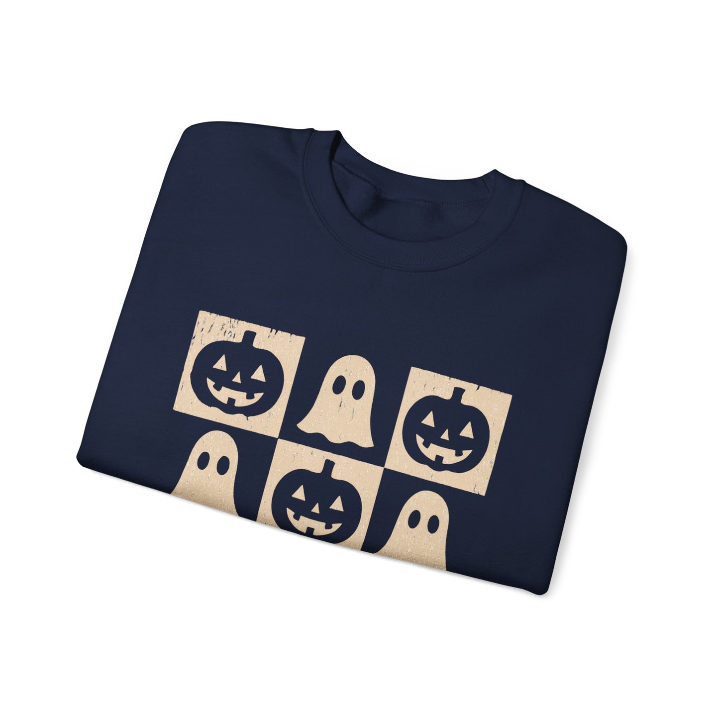 Halloween Ghosts Sweatshirt, Cozy Fall Sweater, Unisex Crewneck for Halloween, Cute Ghost Design, Perfect for Autumn Celebrations
