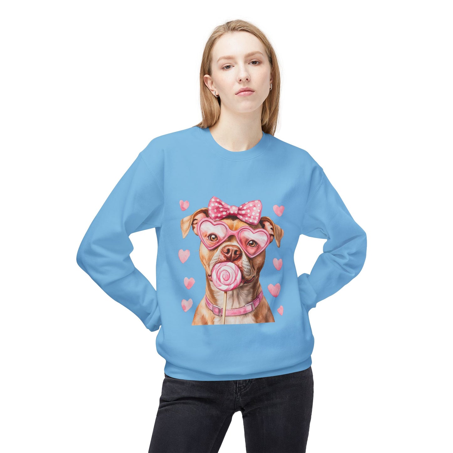 Valentines Unisex Midweight Softstyle Fleece Crewneck Sweatshirt