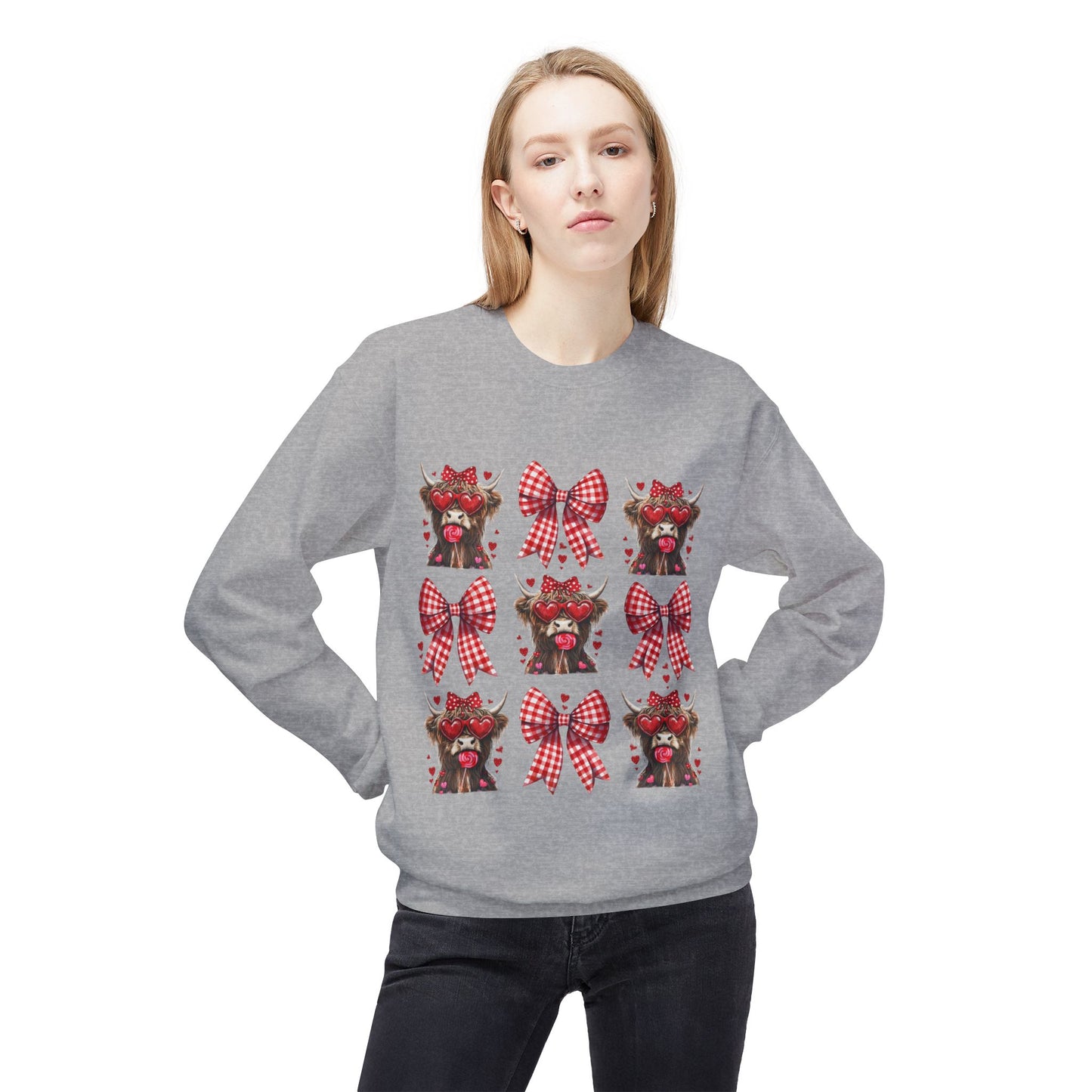 Valentines Unisex Midweight Softstyle Fleece Crewneck Sweatshirt