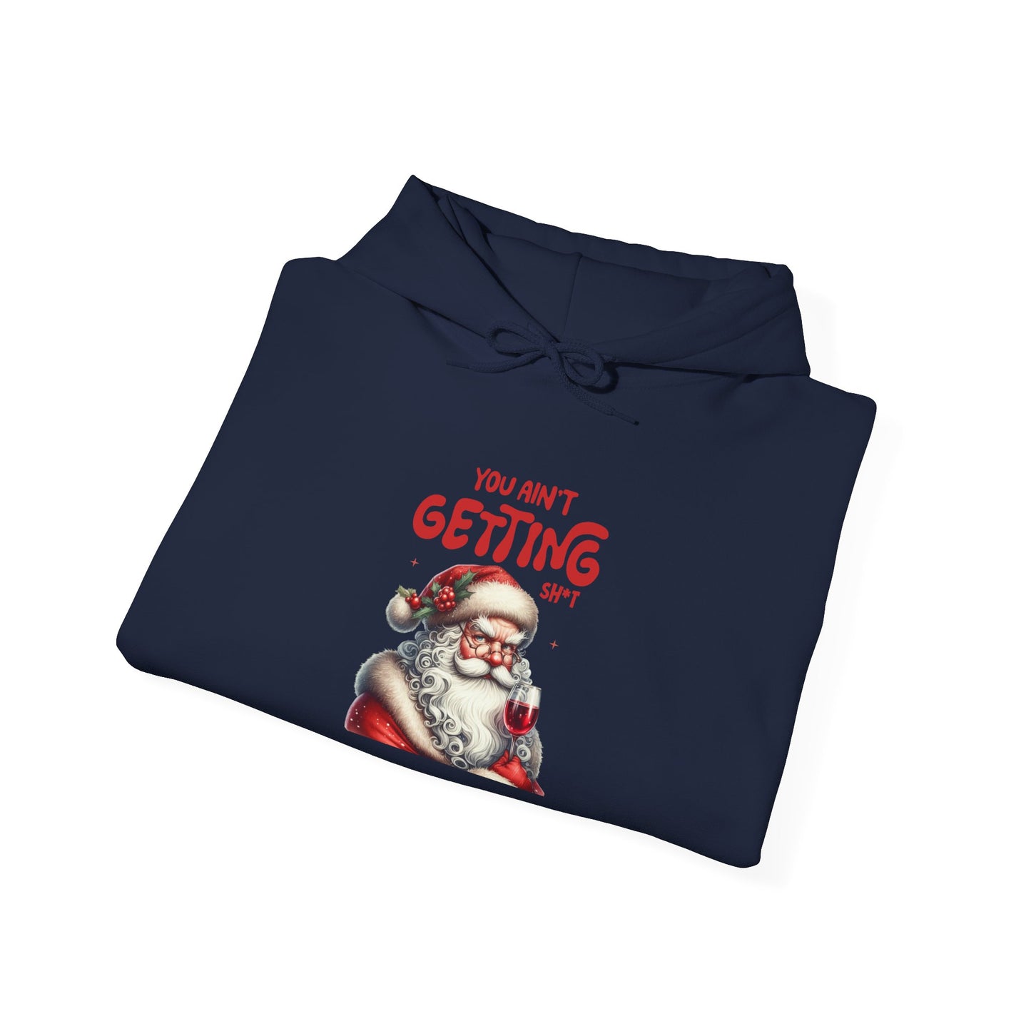 Santa Humor Sweatshirt, Holiday Gift, Funny Christmas Hoodie, Unisex Cozy Apparel, Winter Style, Christmas Apparel