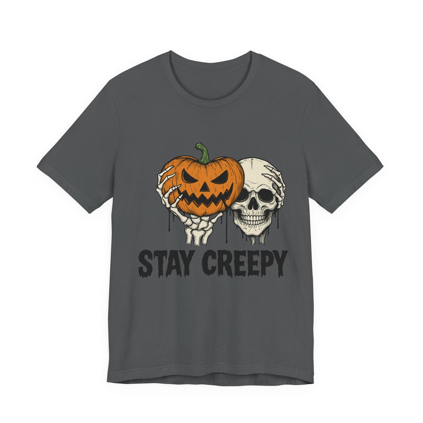 Halloween Graphic Tee - Stay Creepy Unisex Shirt, Fall Fashion, Spooky Halloween Apparel, Casual Wear, Gift for Halloween Lovers