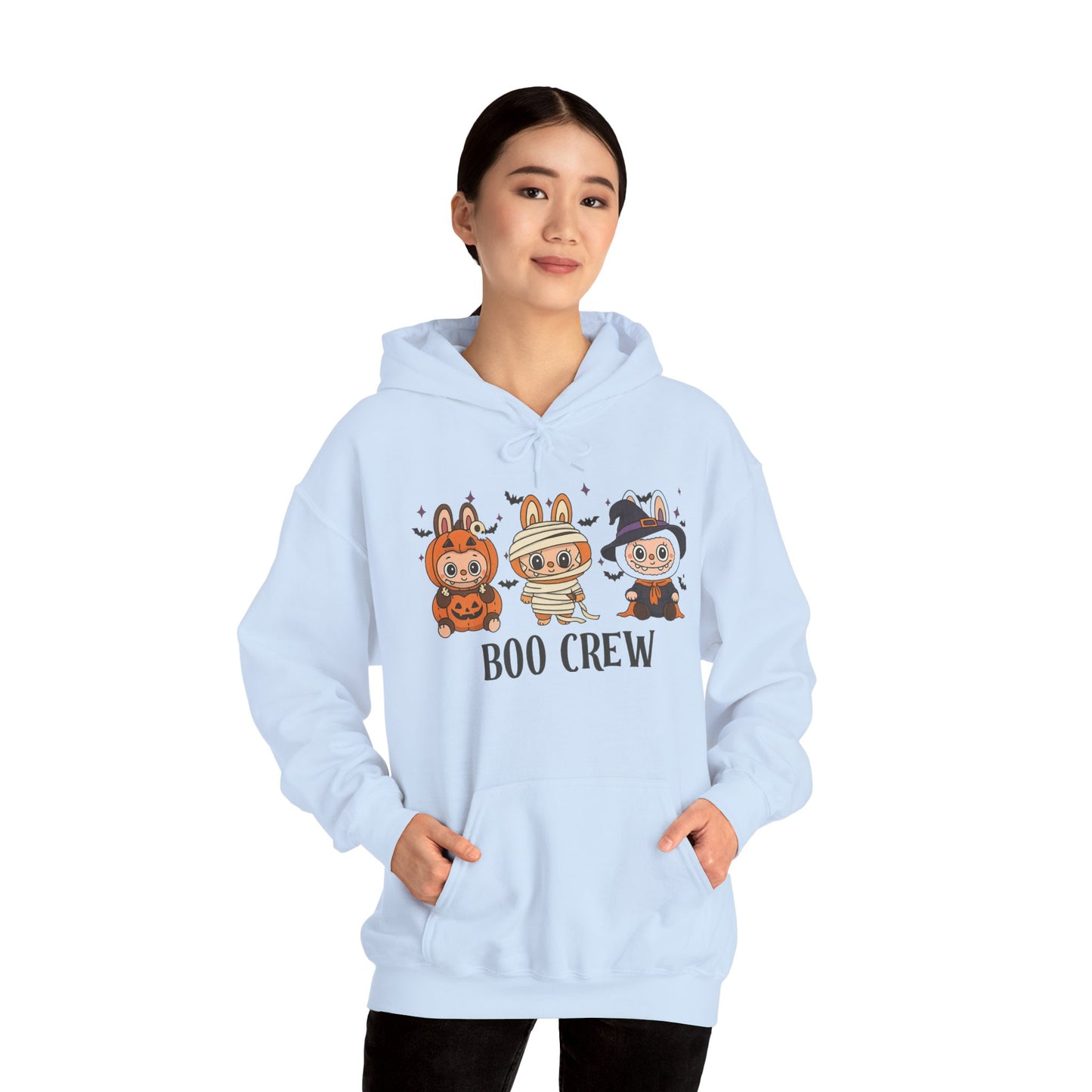 Boo Crew Halloween Unisex Hoodie, Cute Monster Costume, Spooky Vibes, Fall Fashion