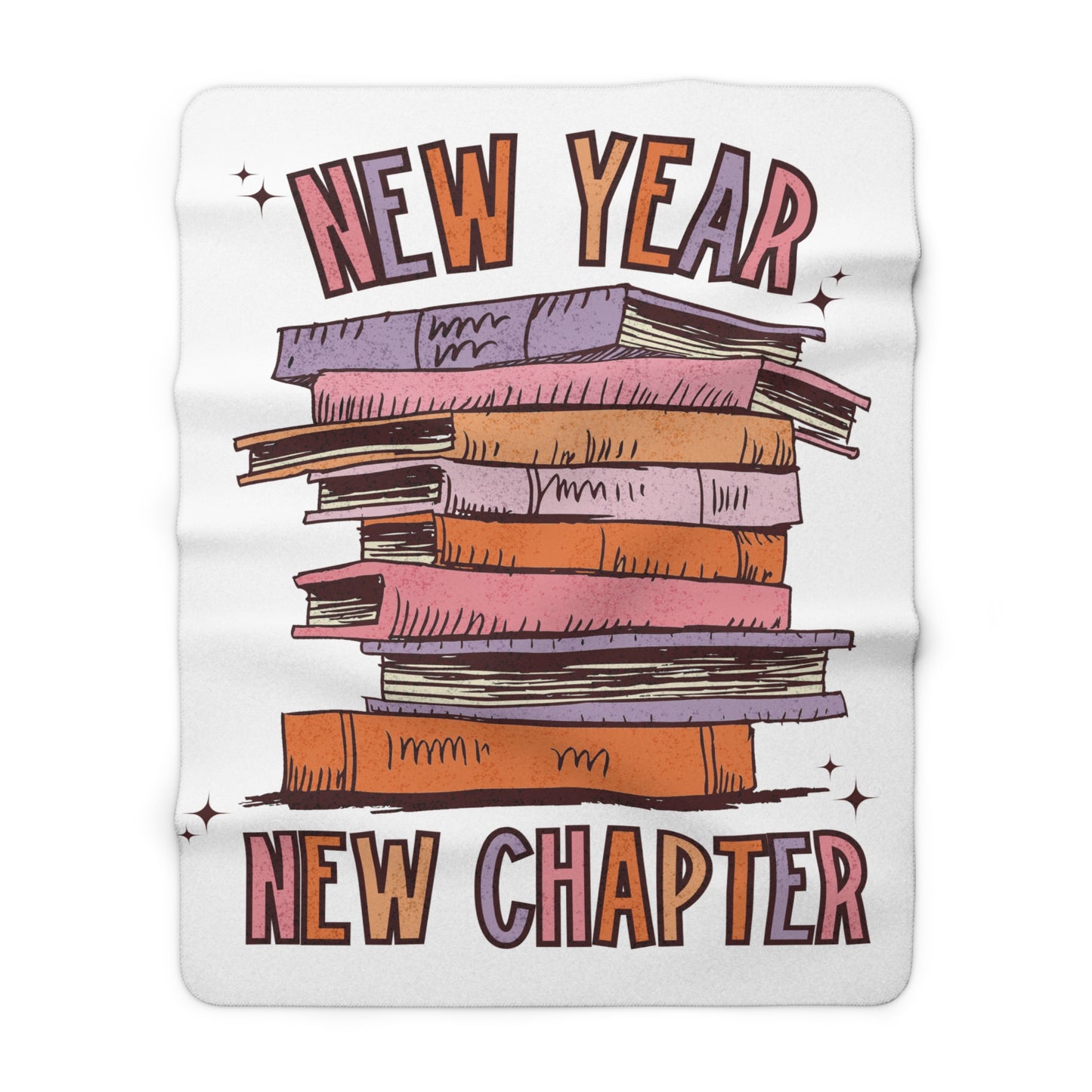 New Year Sherpa Fleece Blanket