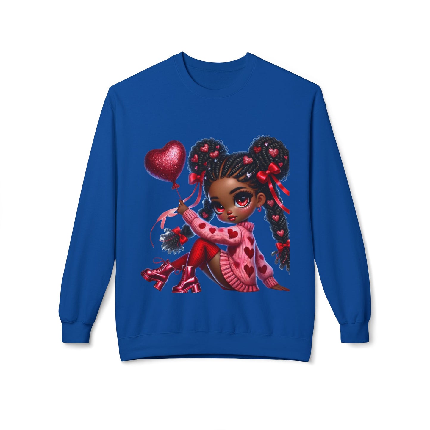 Valentines Unisex Midweight Softstyle Fleece Crewneck Sweatshirt