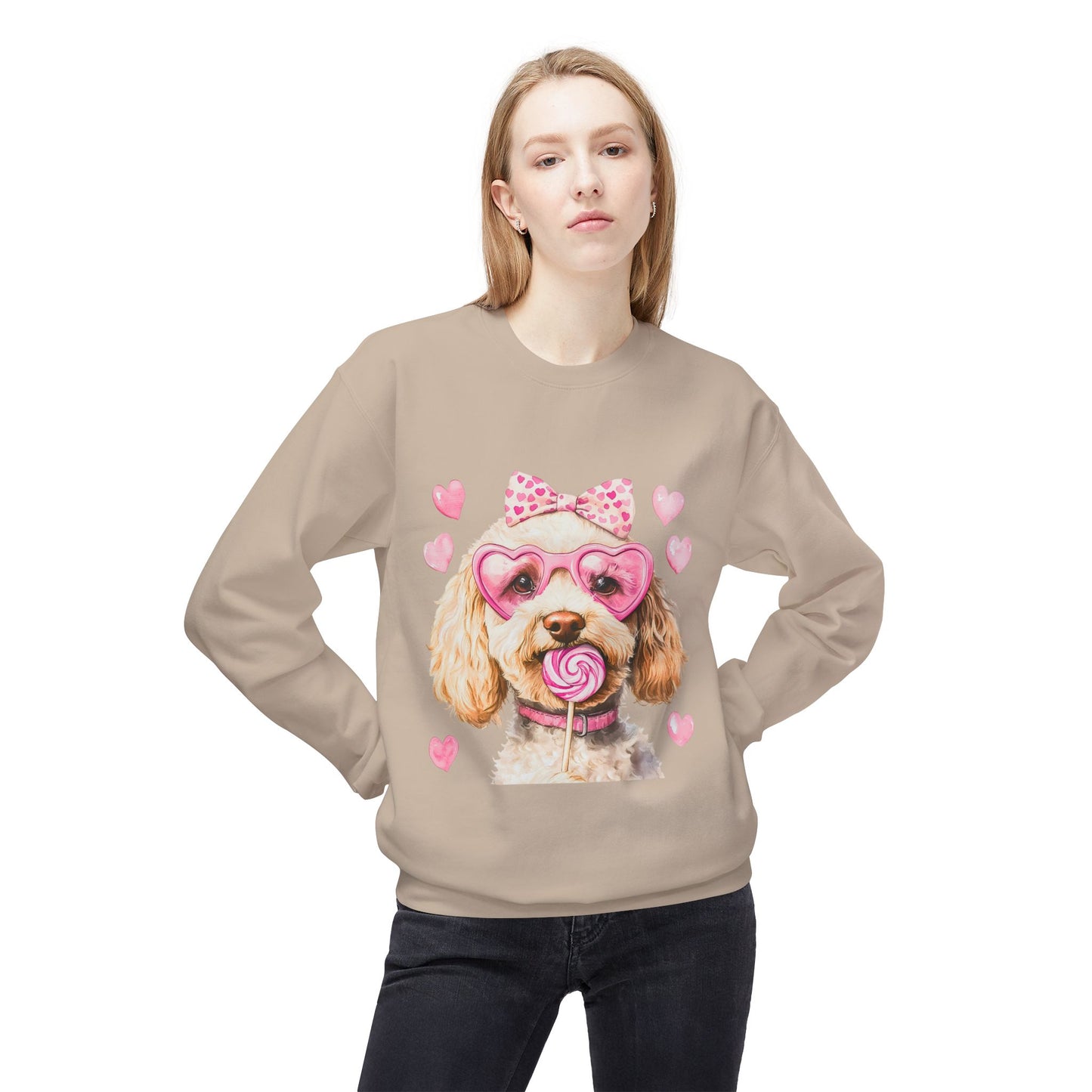 Valentines Unisex Midweight Softstyle Fleece Crewneck Sweatshirt