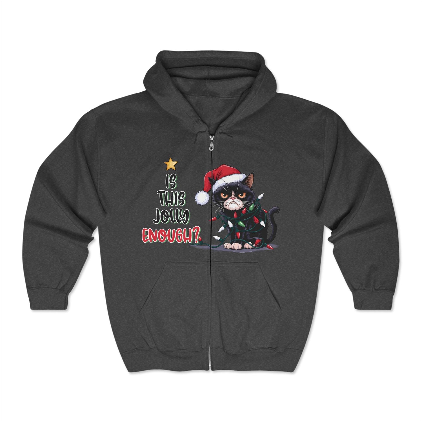 Christmas Unisex Heavy Blend™ Full Zip Hooded Sweatshirt