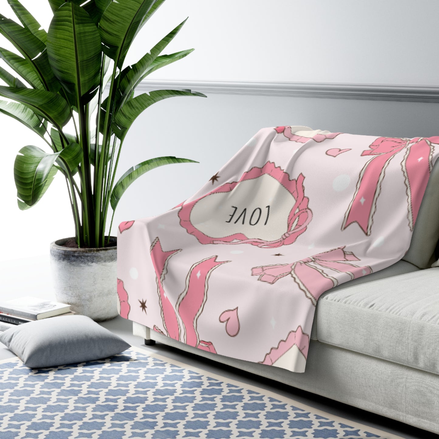 Valentines Sherpa Fleece Blanket