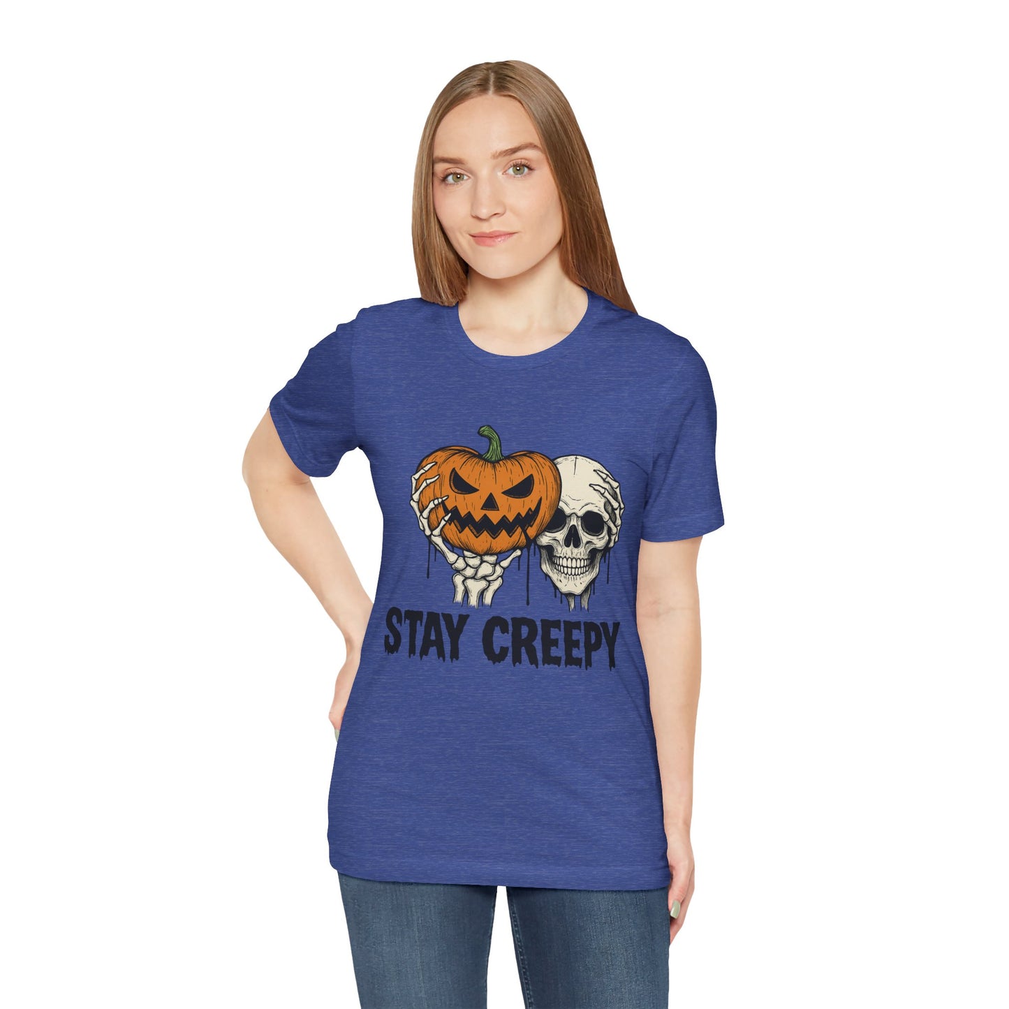Halloween Graphic Tee - Stay Creepy Unisex Shirt, Fall Fashion, Spooky Halloween Apparel, Casual Wear, Gift for Halloween Lovers