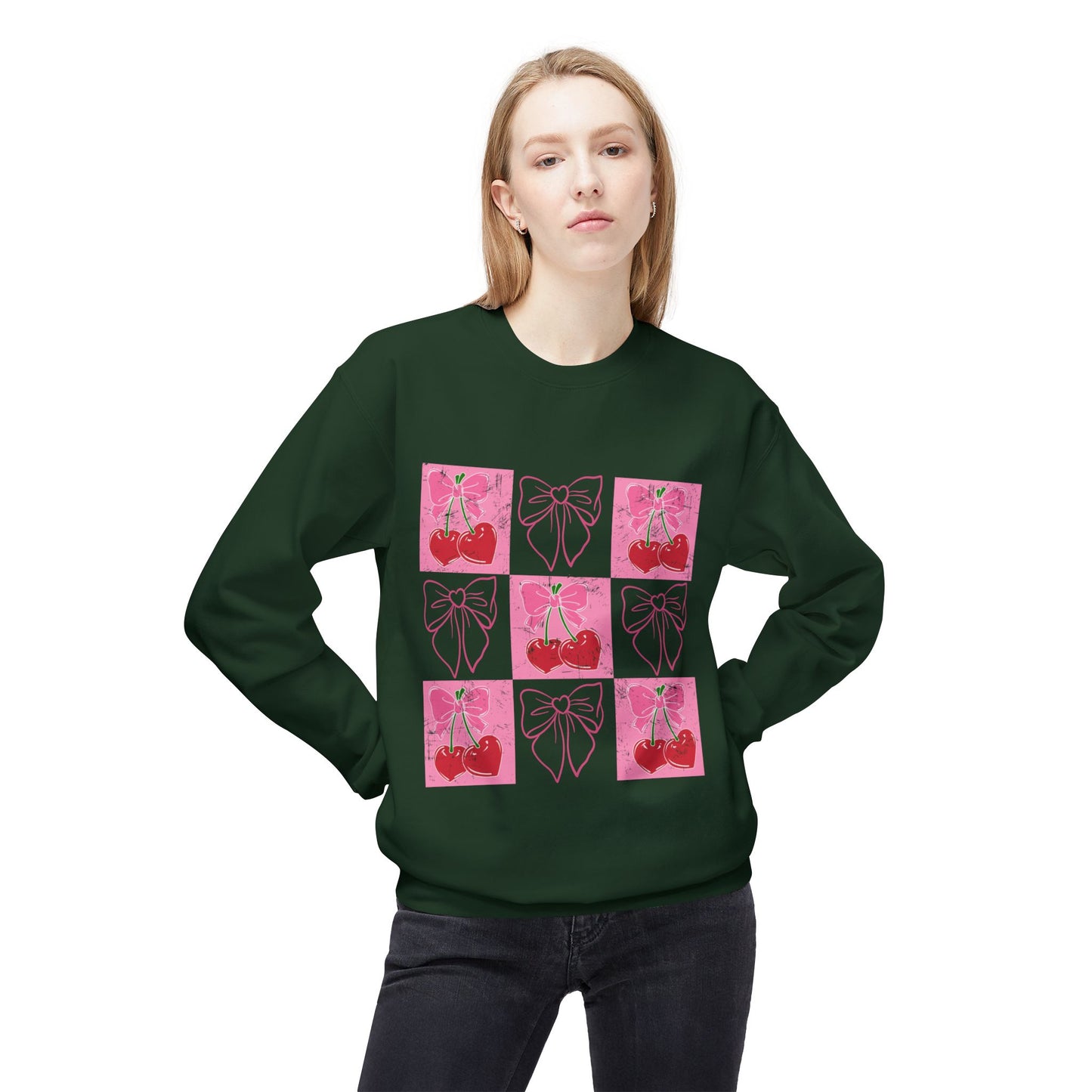 Valentines Unisex Midweight Softstyle Fleece Crewneck Sweatshirt