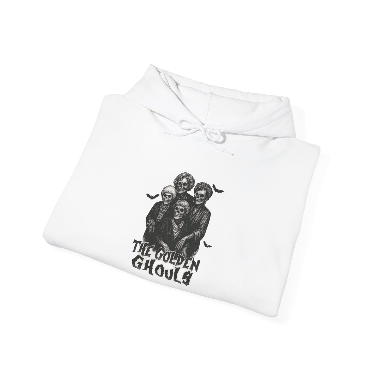 Golden Ghouls Hoodie | Spooktacular Hoodie for Halloween, Cozy Unisex Pullover, Perfect Gift for Ghost Lovers, Fall Apparel