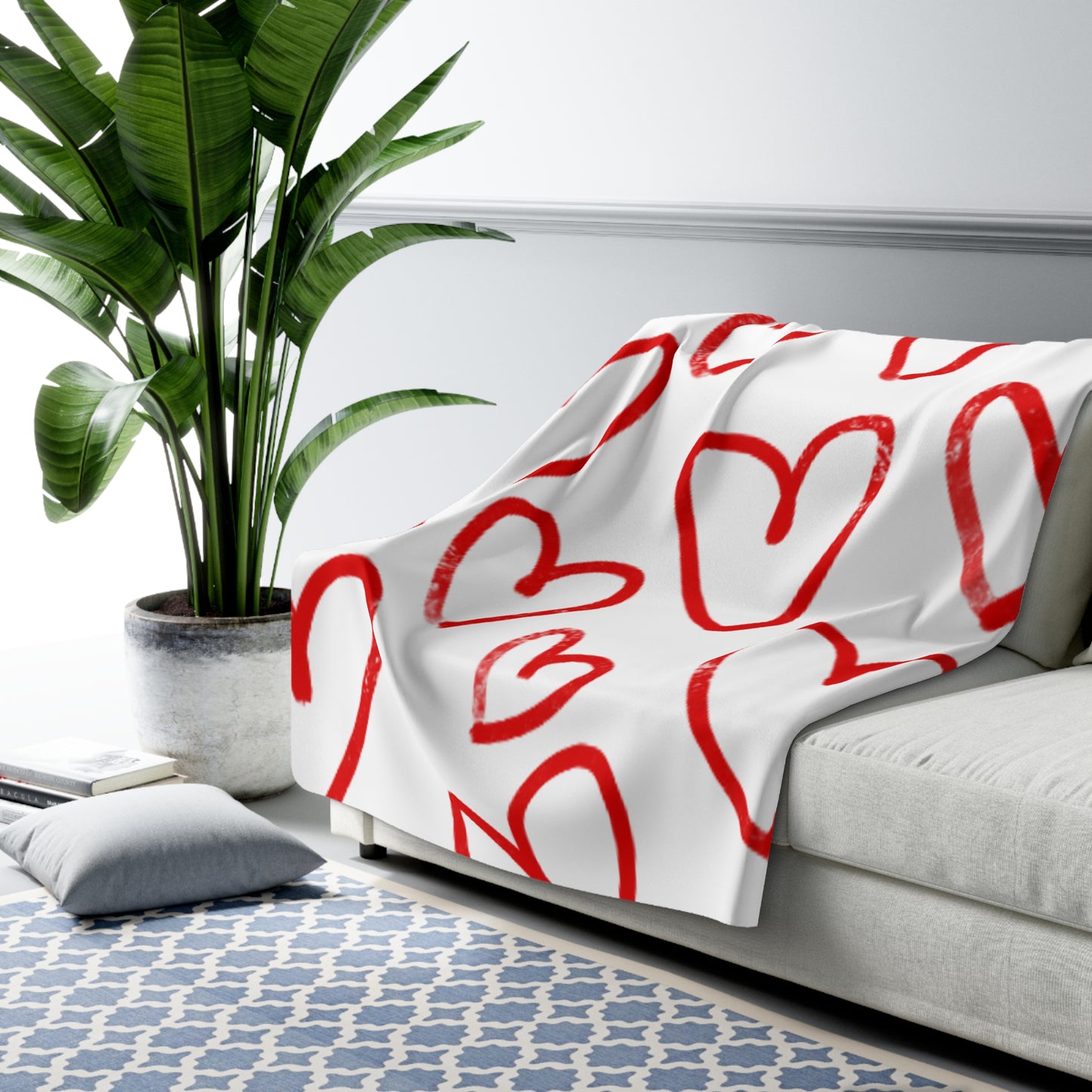 Valentines Sherpa Fleece Blanket