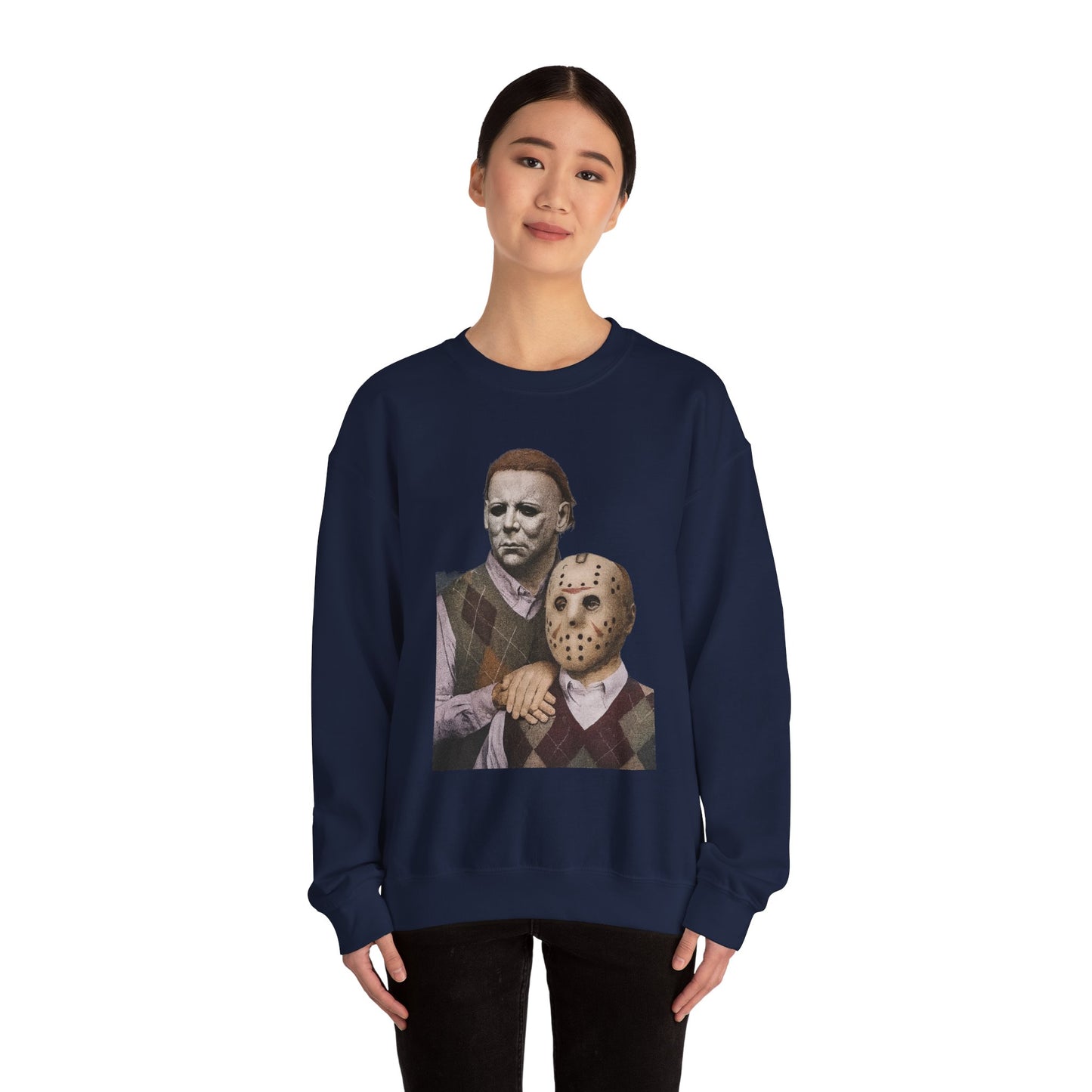 Horror Movie Sweatshirt: Scary Crewneck for Halloween, Cosplay, Horror Fans, Unisex Gift, Cozy Pullover