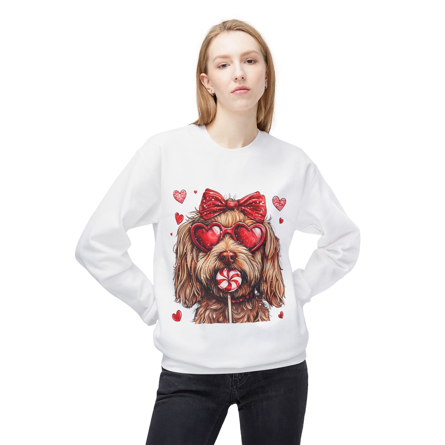 Valentines Unisex Midweight Softstyle Fleece Crewneck Sweatshirt