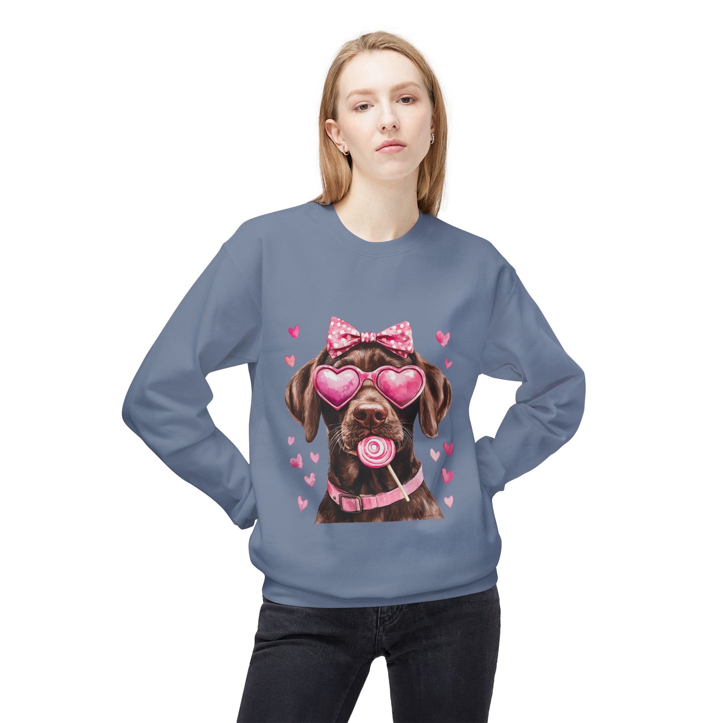 Valentines Unisex Midweight Softstyle Fleece Crewneck Sweatshirt