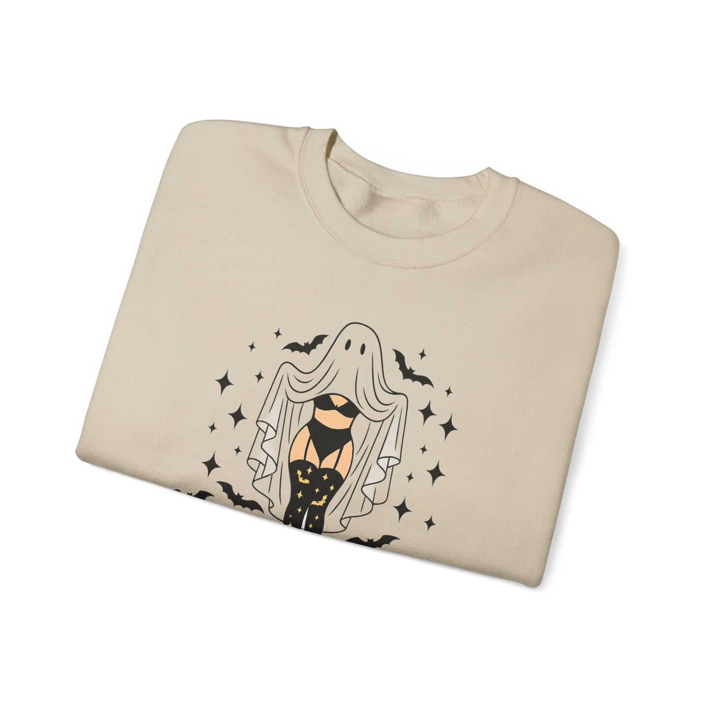 Freak in the Sheets Sweatshirt - Spooky Fun Crewneck for Halloween, Cozy Lounge Wear, Unisex Gift, Autumn Style, Casual Wardrobe Essential