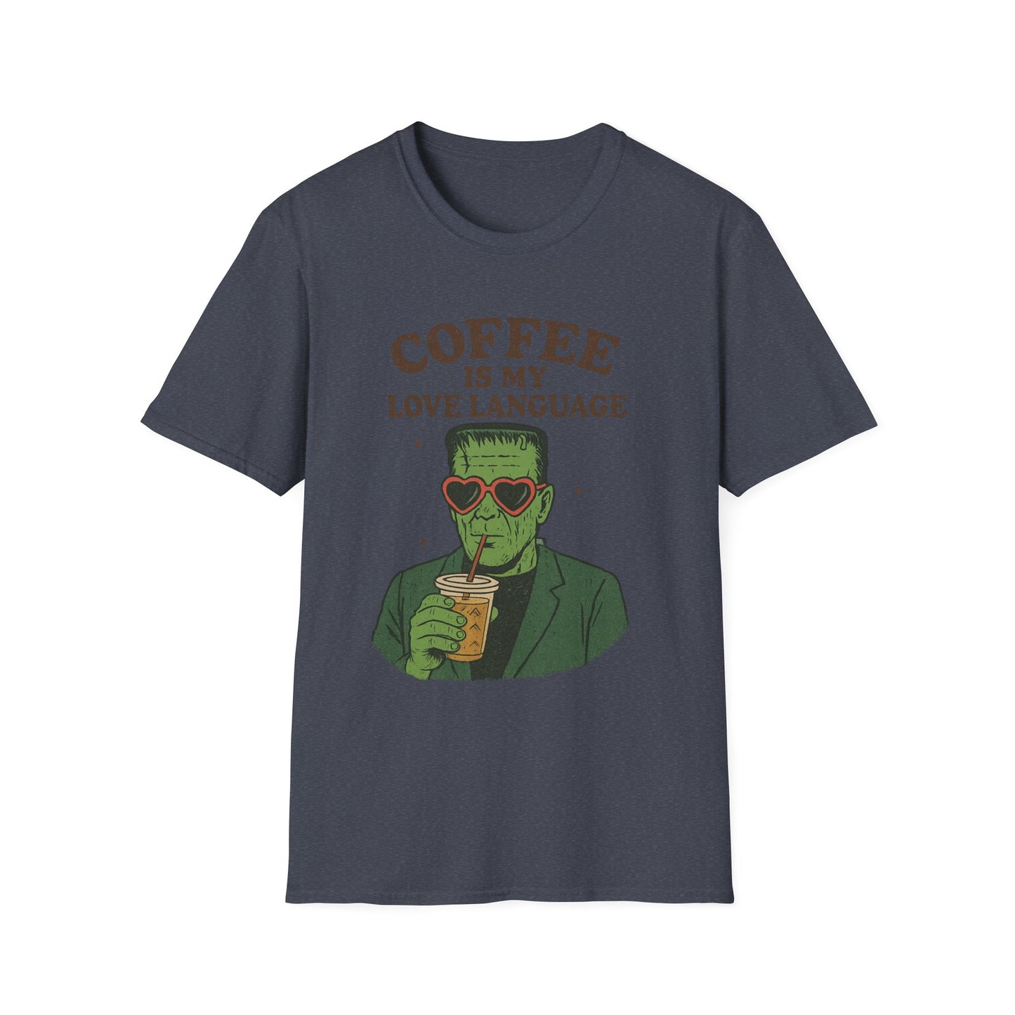 Frankenstein Coffee Lover T-Shirt, Funny Gift for Coffee Lovers, Unisex Tee, Perfect for Halloween, Casual Wear, Gift for Him/Her