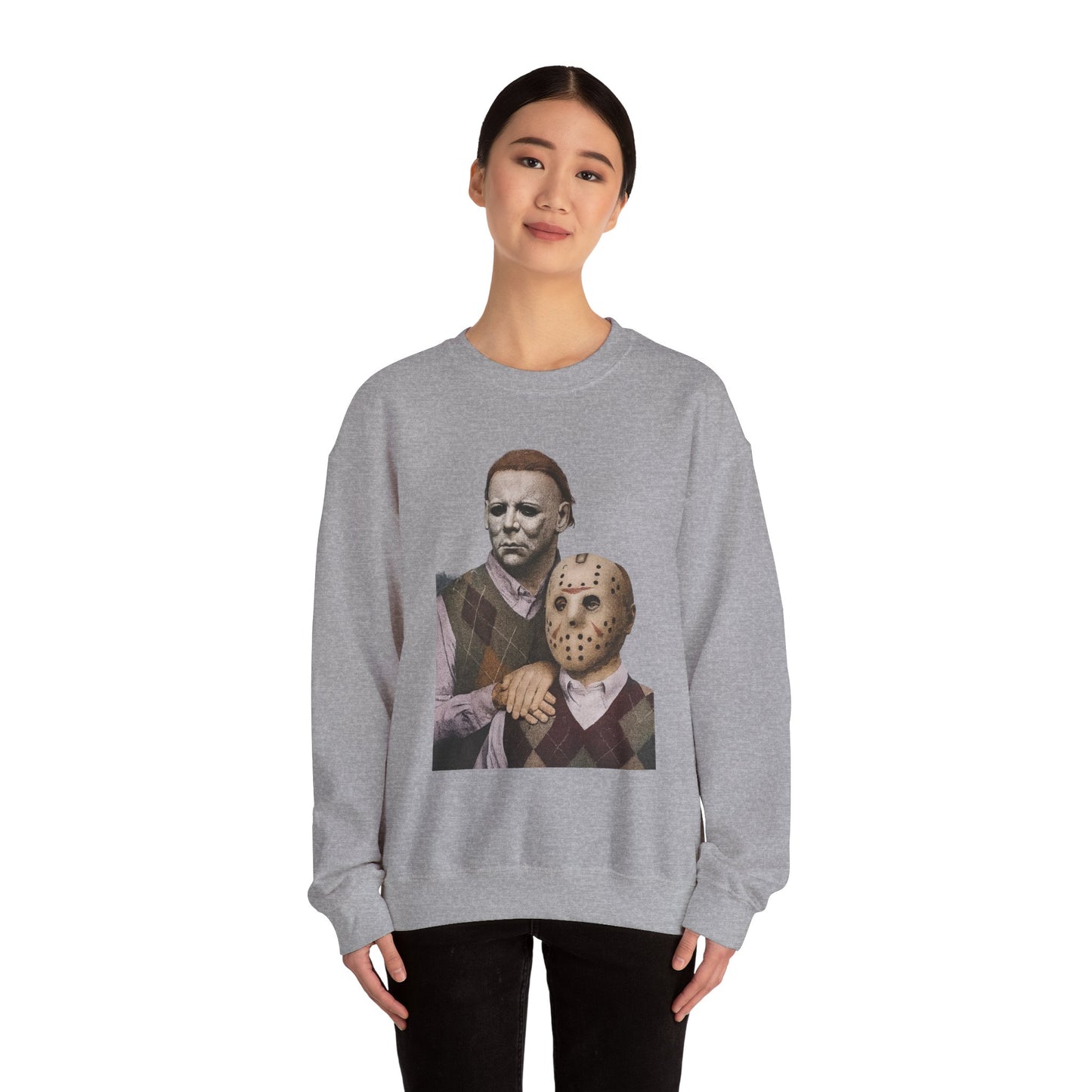 Horror Movie Sweatshirt: Scary Crewneck for Halloween, Cosplay, Horror Fans, Unisex Gift, Cozy Pullover