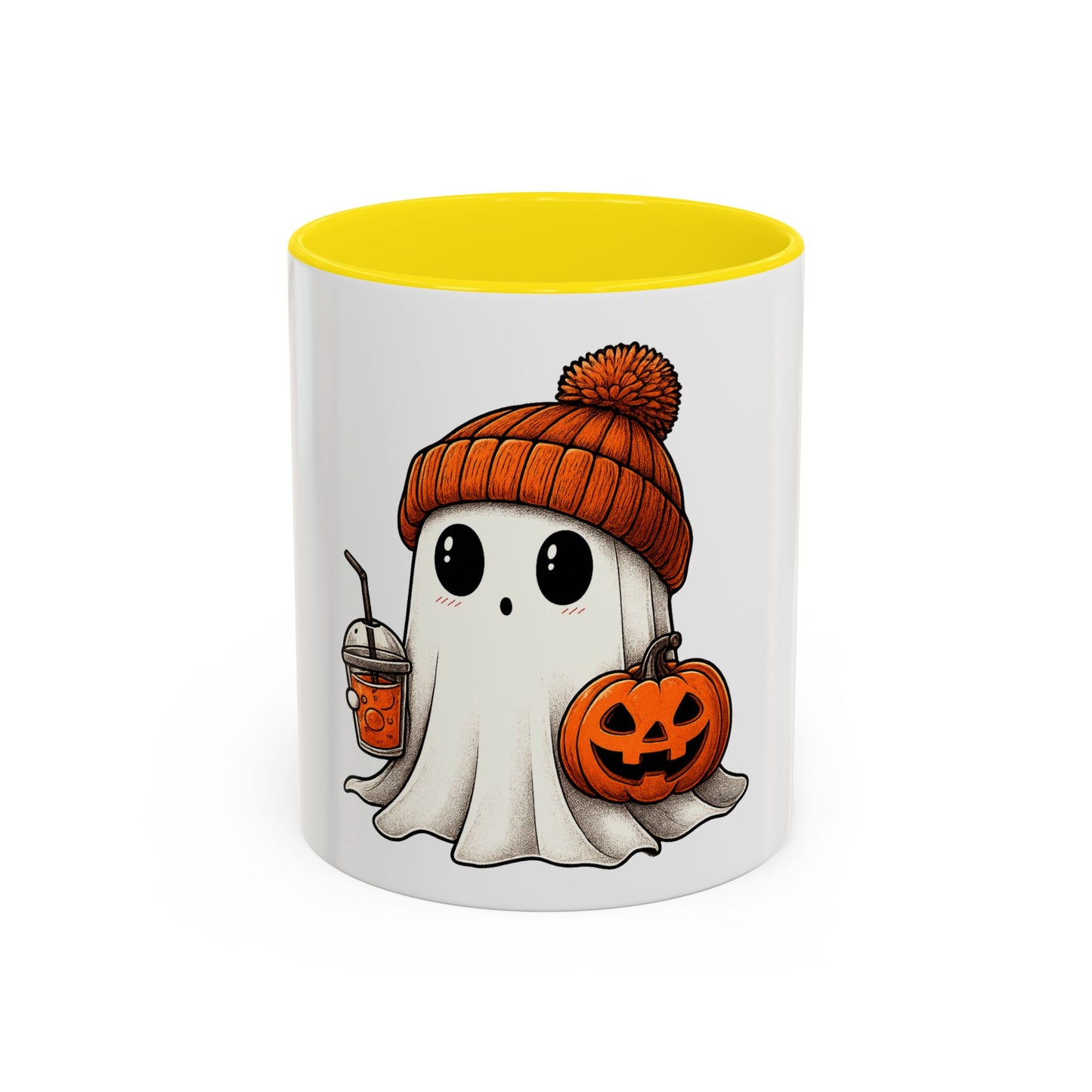 Halloween Ghost Coffee Mug, Funny Mug for Spooky Season, Pumpkin Mug, Gift for Ghost Lovers, Cute Halloween Decor