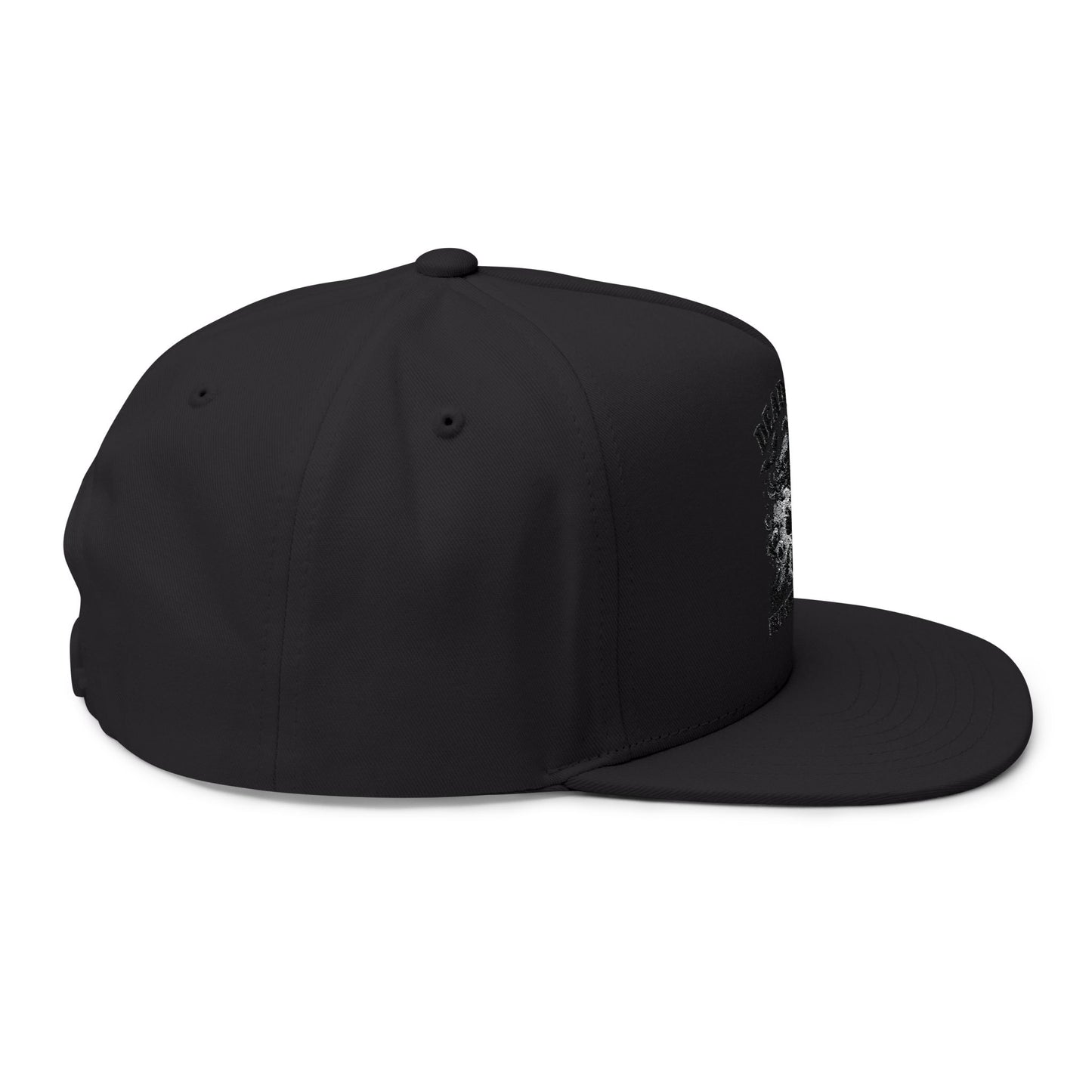 Embroidered Flat Bill Cap, Stylish Snapback, Dead Tired Design, Perfect for Casual Wear, Great Gift for Friends