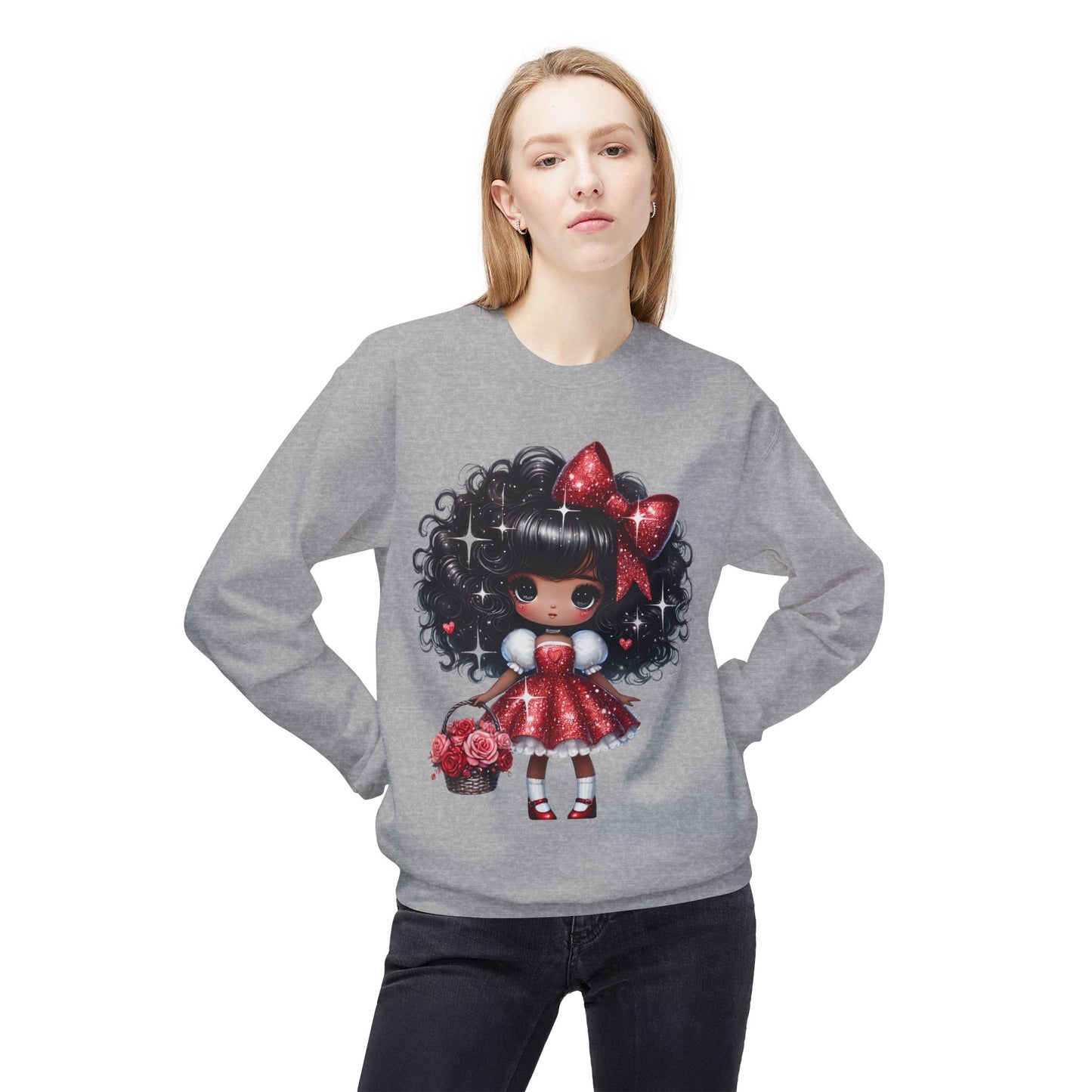 Valentines Unisex Midweight Softstyle Fleece Crewneck Sweatshirt