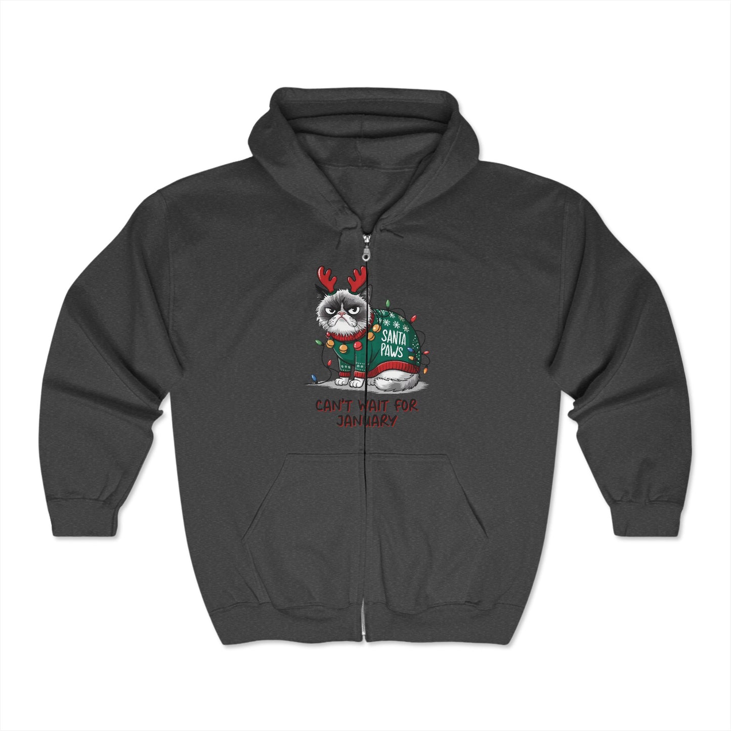 Christmas Unisex Heavy Blend™ Full Zip Hooded Sweatshirt