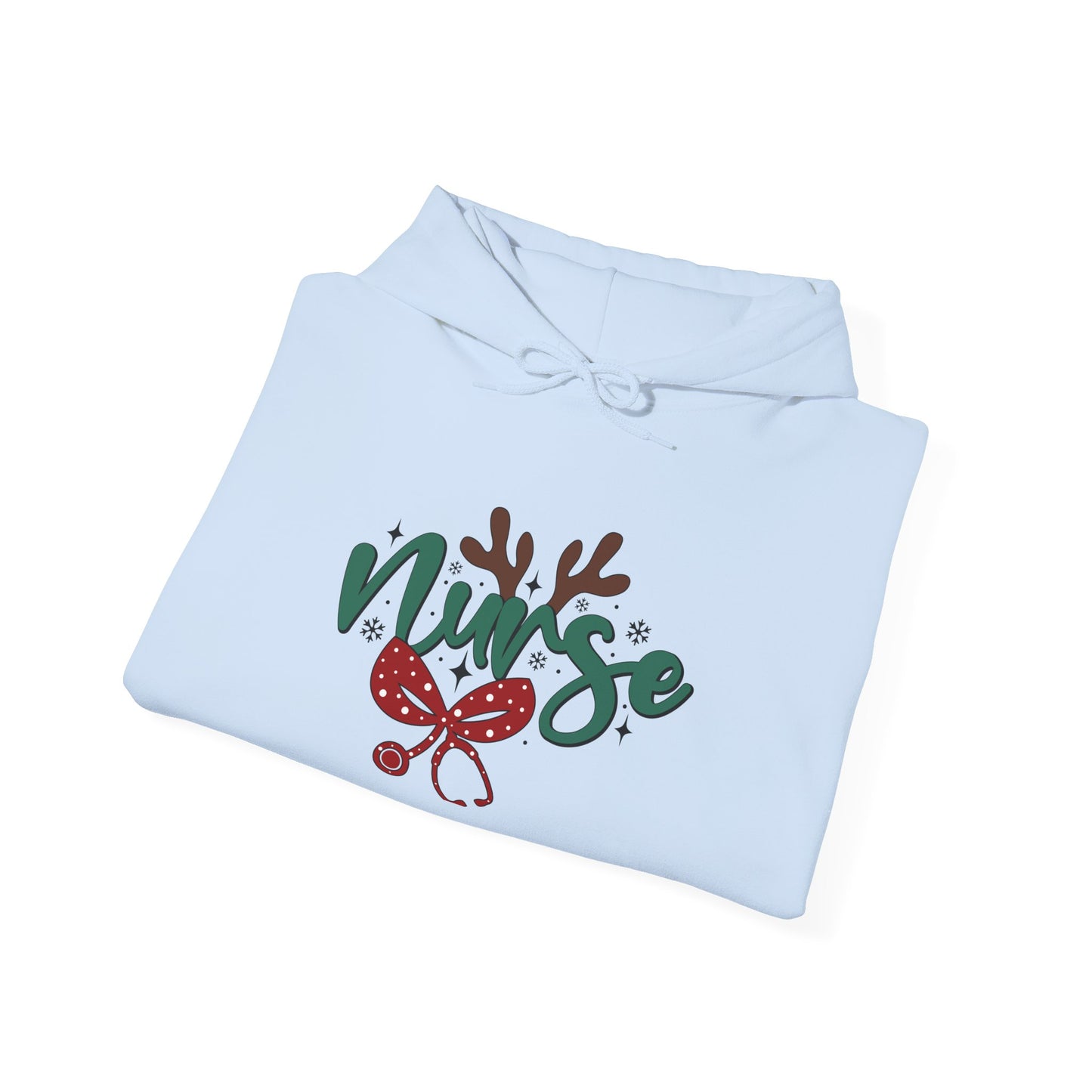 Festive Nurse Hoodie | Holiday Sweatshirt, Christmas Gift for Nurses, Cozy Winter Wear, Fun Nursing Apparel