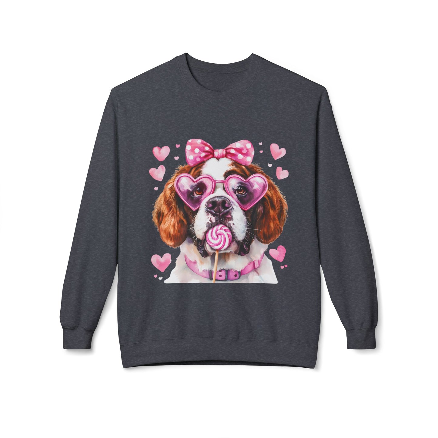 Valentines Unisex Midweight Softstyle Fleece Crewneck Sweatshirt